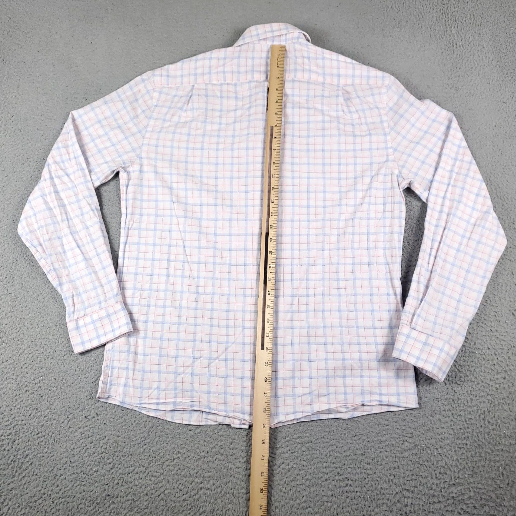 Tommy Hilfiger Tommy Hilfiger Shirt Mens Large Blue White Plaid Button Up Long Sleeve Size US L / EU 52-54 / 3 - 3 Thumbnail