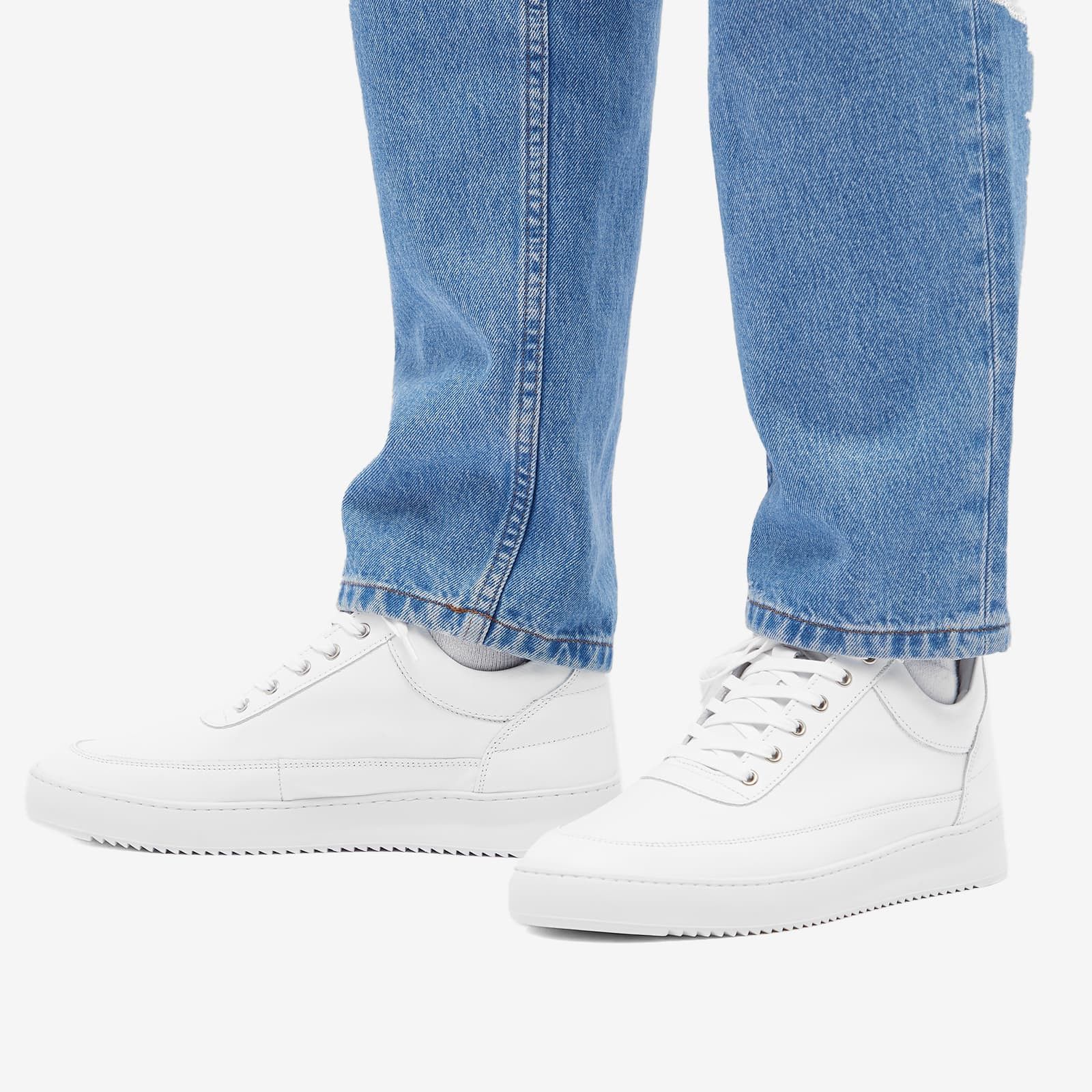 Filling Pieces FP LOW TOP RIPPLE NAPPA WHITE 25121721855 US 8.5 EU 41 Size US 8.5 / EU 41-42 - 6 Thumbnail