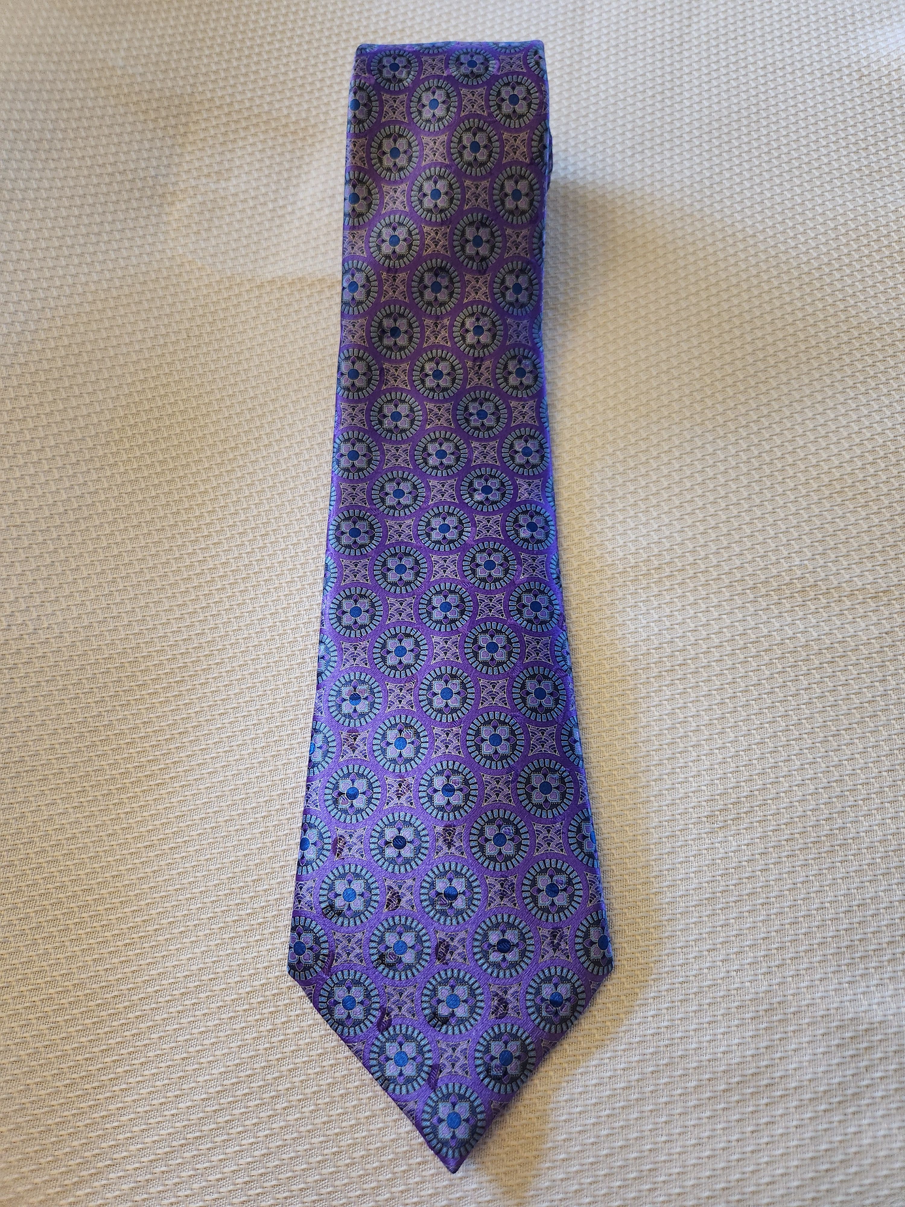 Ermenegildo Zegna 100% Silk Italian Made Necktie Size ONE SIZE - 1 Thumbnail