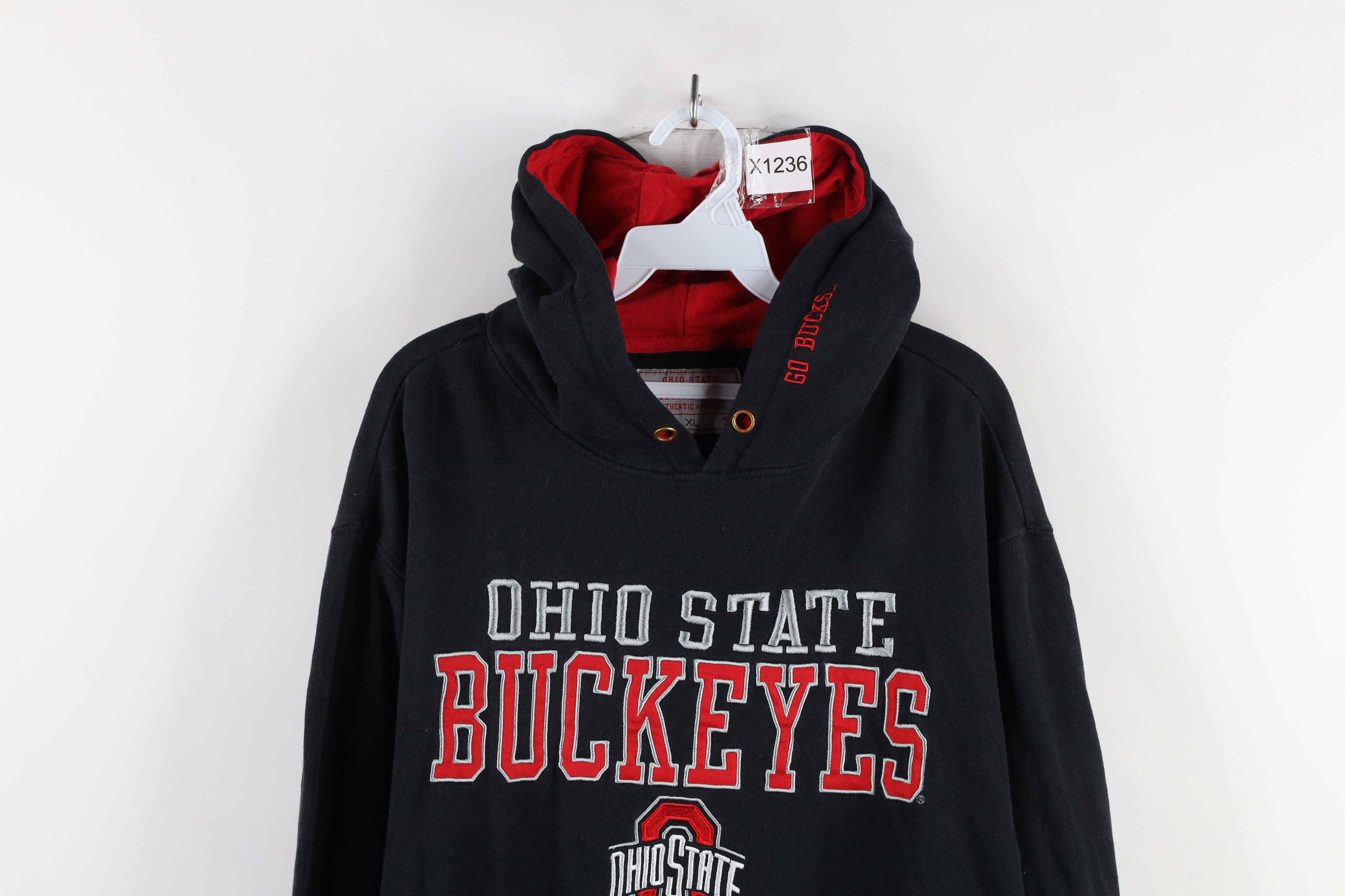 Vintage Vintage Out Ohio State University Hoodie Sweatshirt Black Size US XL / EU 56 / 4 - 2 Thumbnail