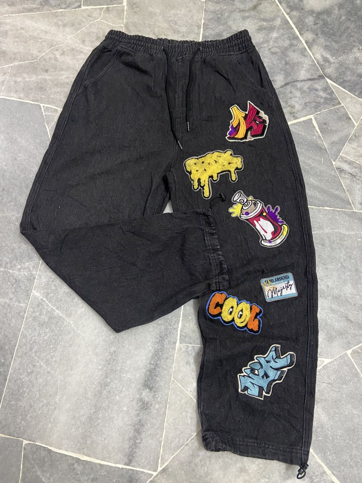 Japanese Brand in The Attic Homme Patches Jeans Size US 33 - 6 Thumbnail