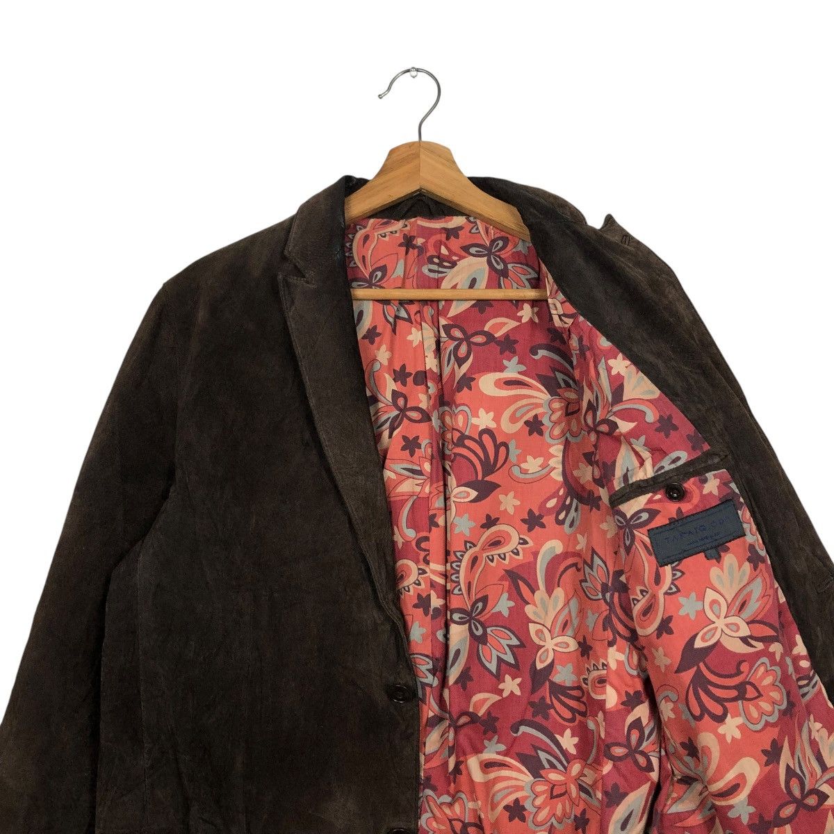 Japanese Brand 🔥VINTAGE LEATHER JACKET TAKATO BLANKET NATIVE FLORAL Size US L / EU 52-54 / 3 - 14 Thumbnail
