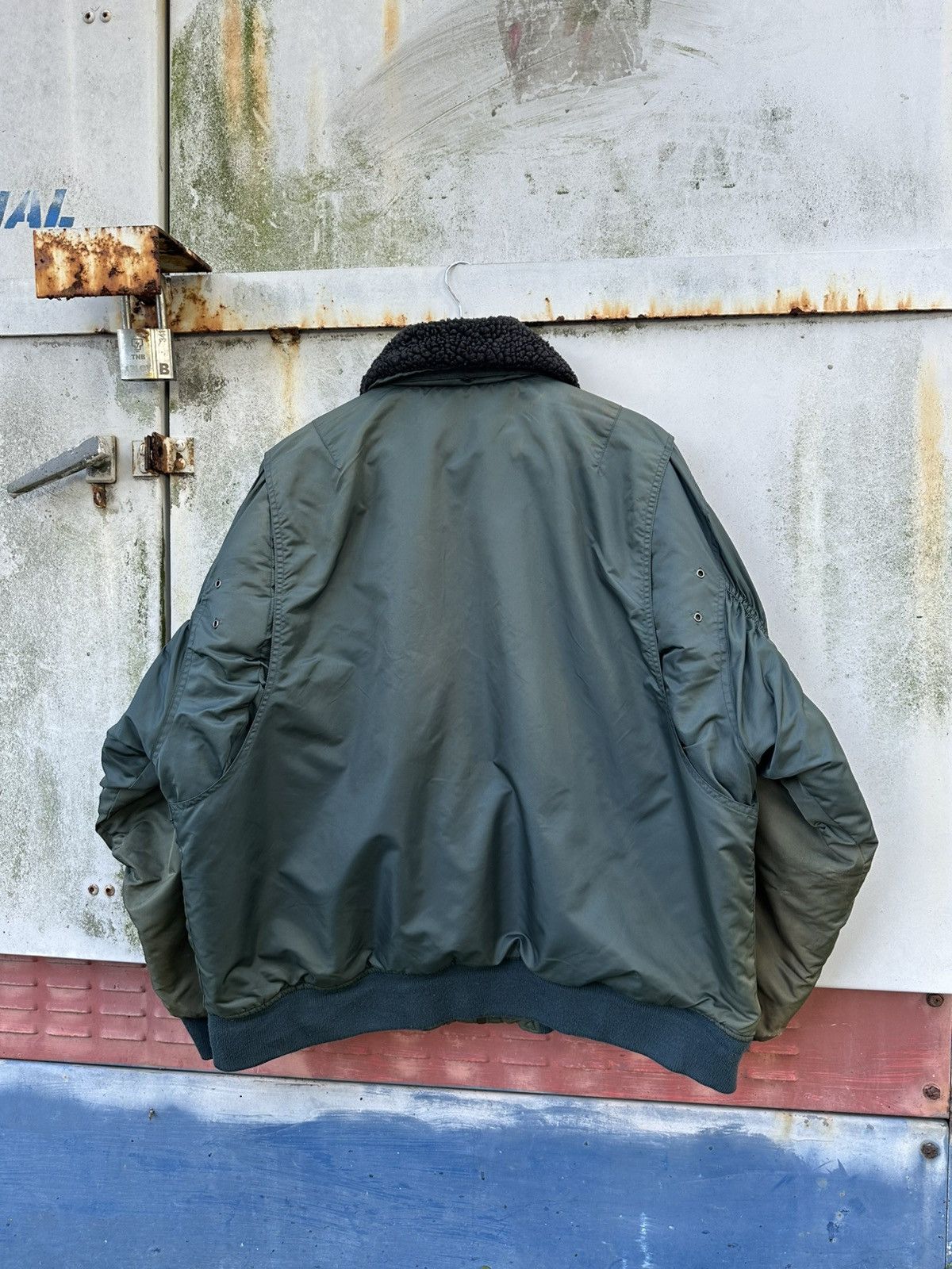 Vintage 🪖Vintage Faded US ARMY MEN’S Flying Bomber Jacket Size US XL / EU 56 / 4 - 9 Thumbnail