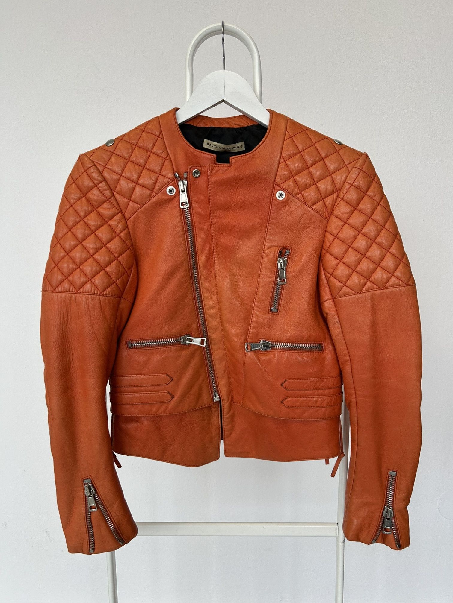 Balenciaga 2010 Balenciaga leather biker jacket Size XS / US 0-2 / IT 36-38 - 3 Thumbnail