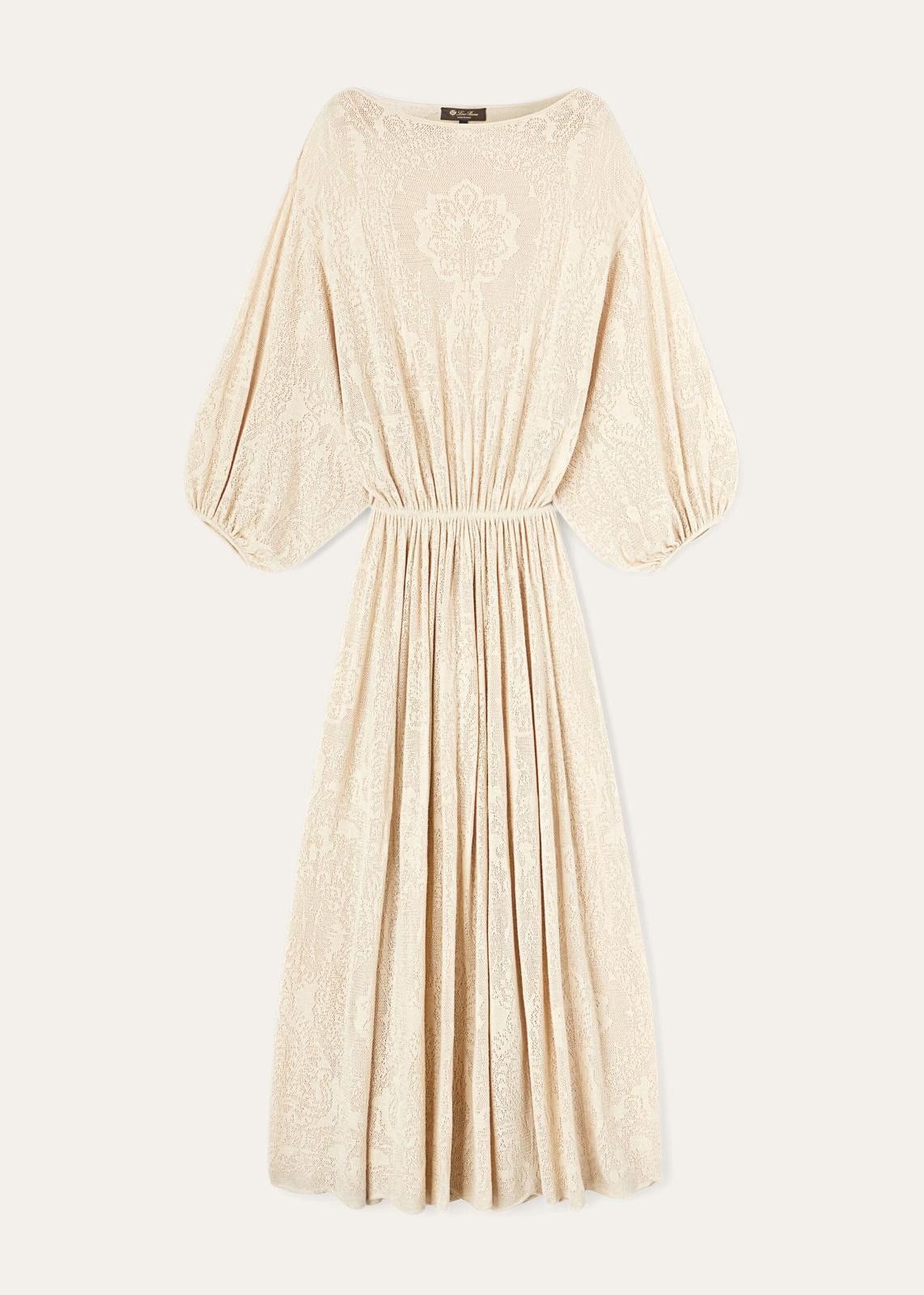 Loro Piana o1srvl11e1224 Virgin Wool Cajamarca Dress in Beige Size L / US 10 / IT 46 - 1 Thumbnail