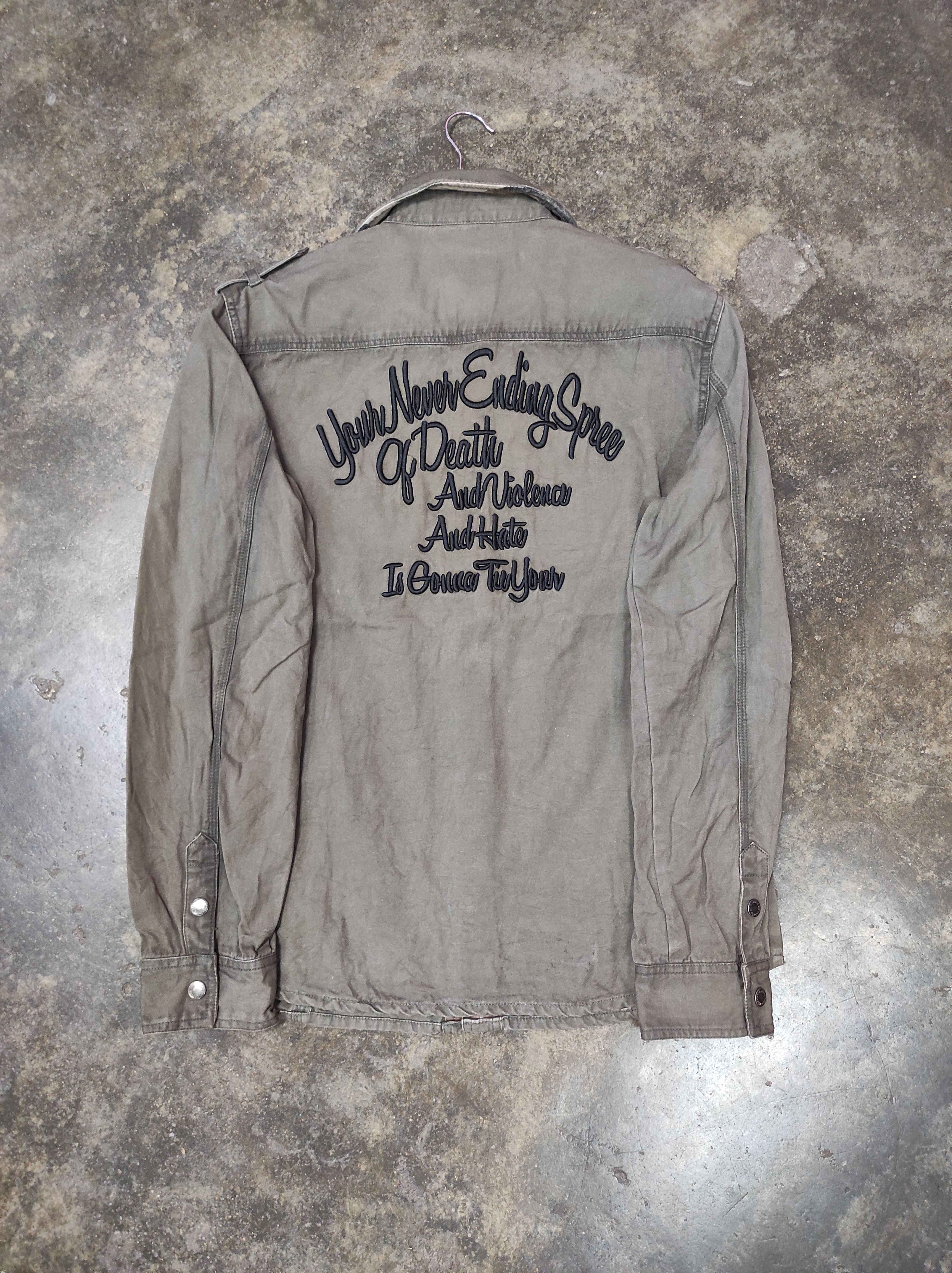 In The Attic IN THE ATTIC EMBROIDERY LOGO JACKET SHIRT BUTTON Size US M / EU 48-50 / 2 - 2 Thumbnail