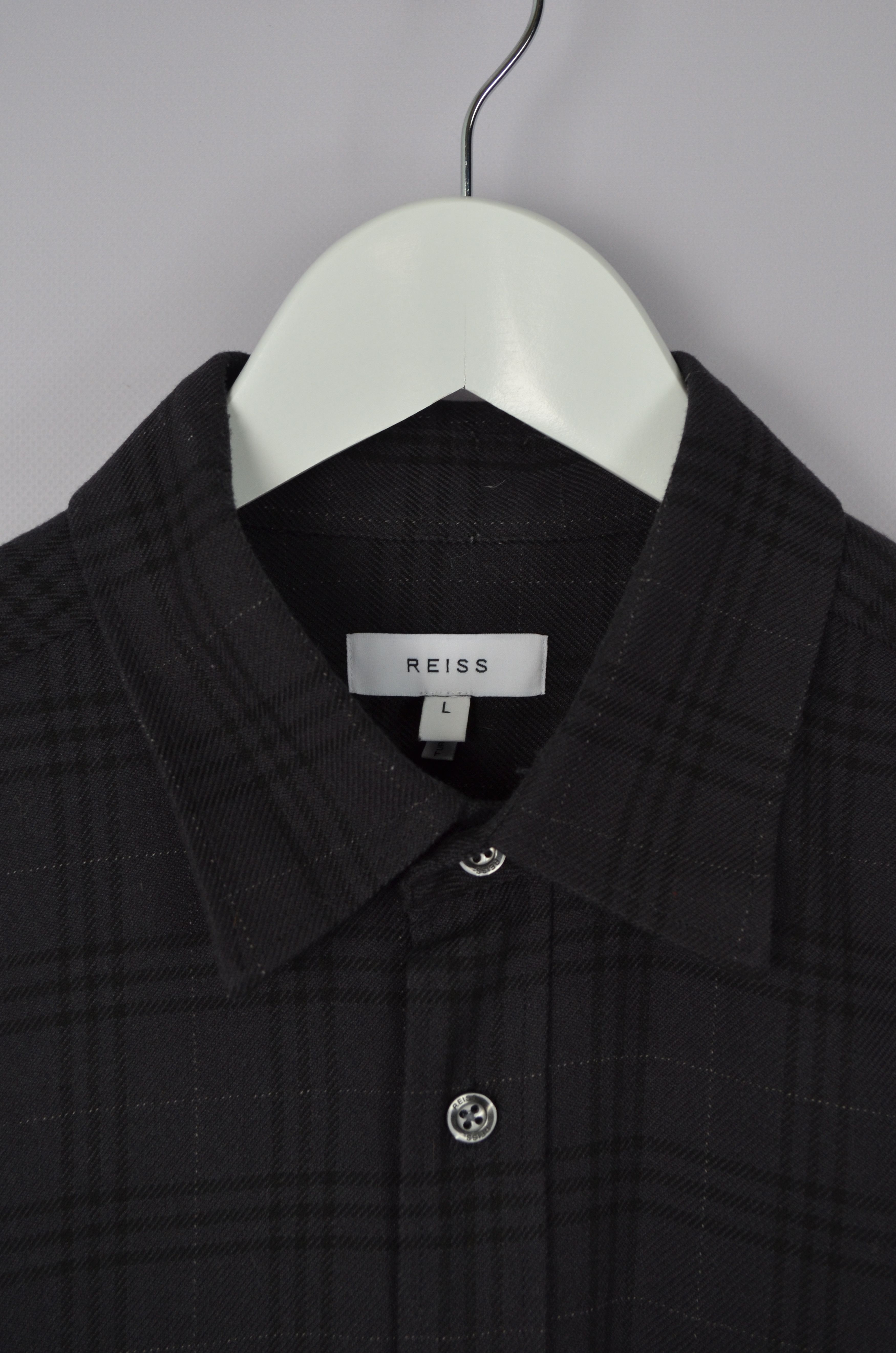 Designer × Reiss Reiss Talon Charcoal Grey Twin Pocket Overshirt Size L Size US L / EU 52-54 / 3 - 10 Thumbnail