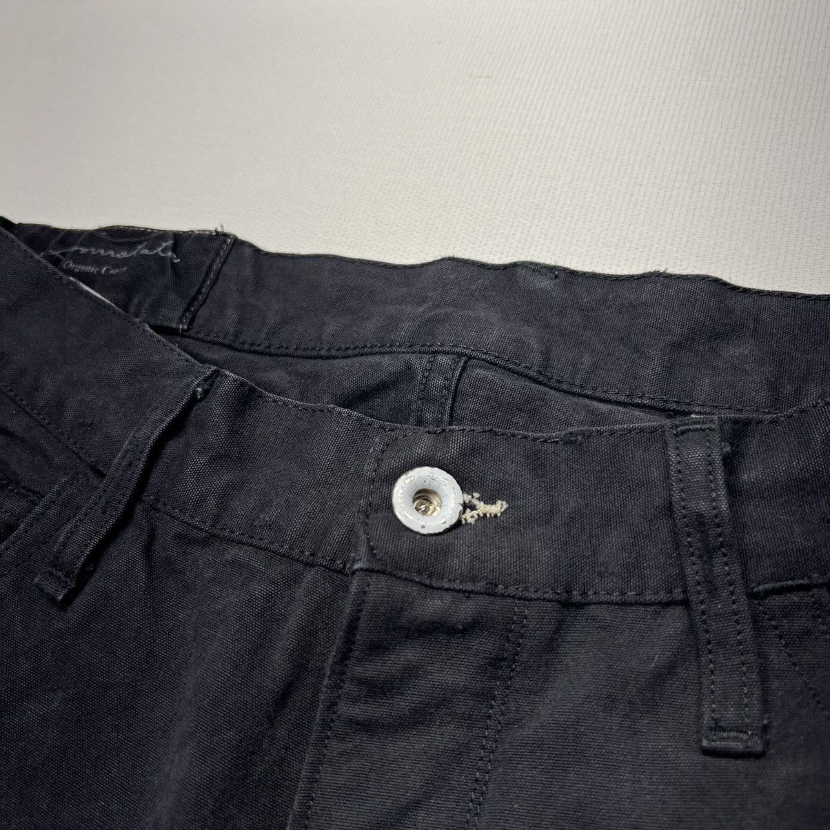 Vintage Loomstate Pants Black Straight Canvas Workwear Utility Firm Size US 32 / EU 48 - 8 Thumbnail