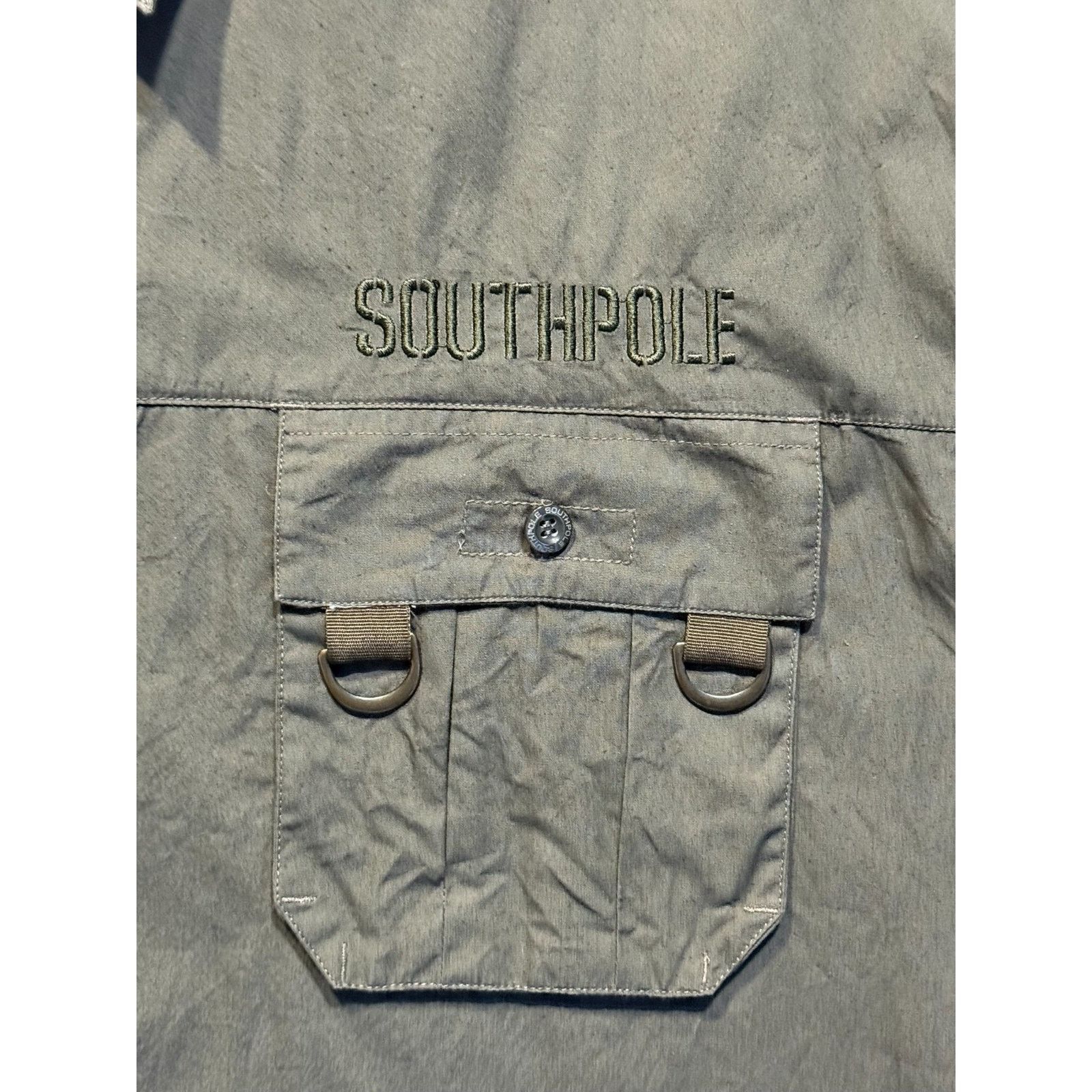 Southpole Vtg Southpole Button Up Shirt Military Utility Men's Size XL Size US XL / EU 56 / 4 - 6 Thumbnail