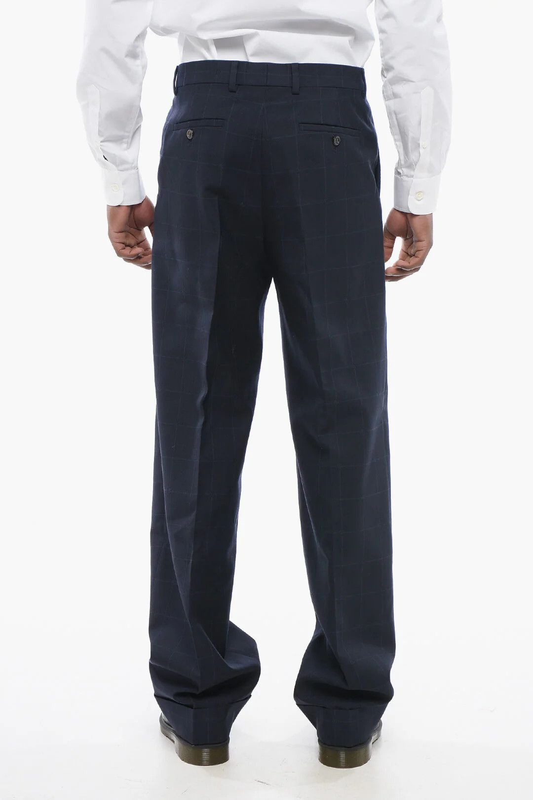 Gucci og1mm0426 Four-Pocket Wool Jacquard Pant in Blue Size US 32 / EU 48 - 2 Thumbnail
