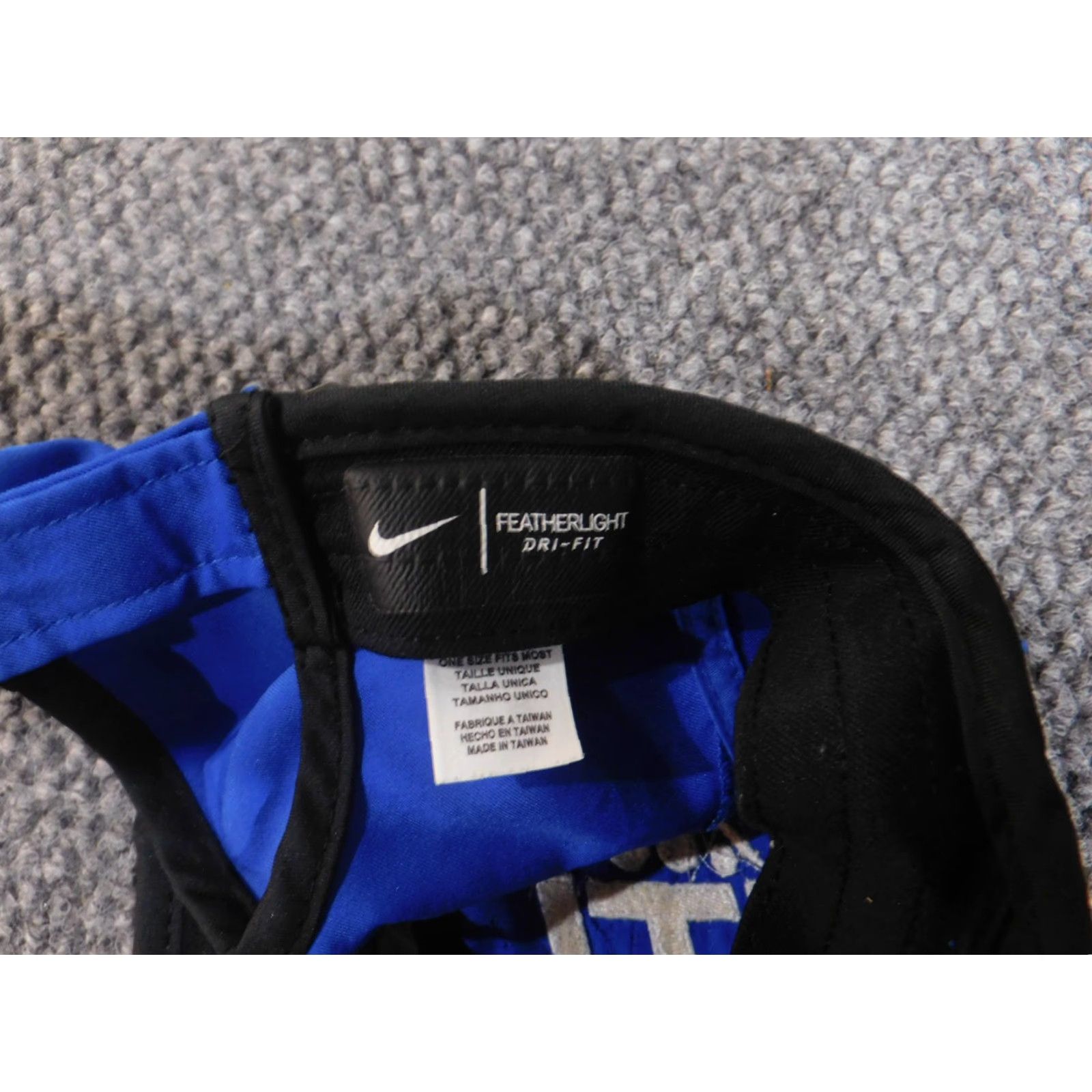 Nike Nike Hat Mens One Size Blue Dri-Fit ITL Coaching Performance Cap Strap Back Featherlight Size ONE SIZE - 6 Thumbnail