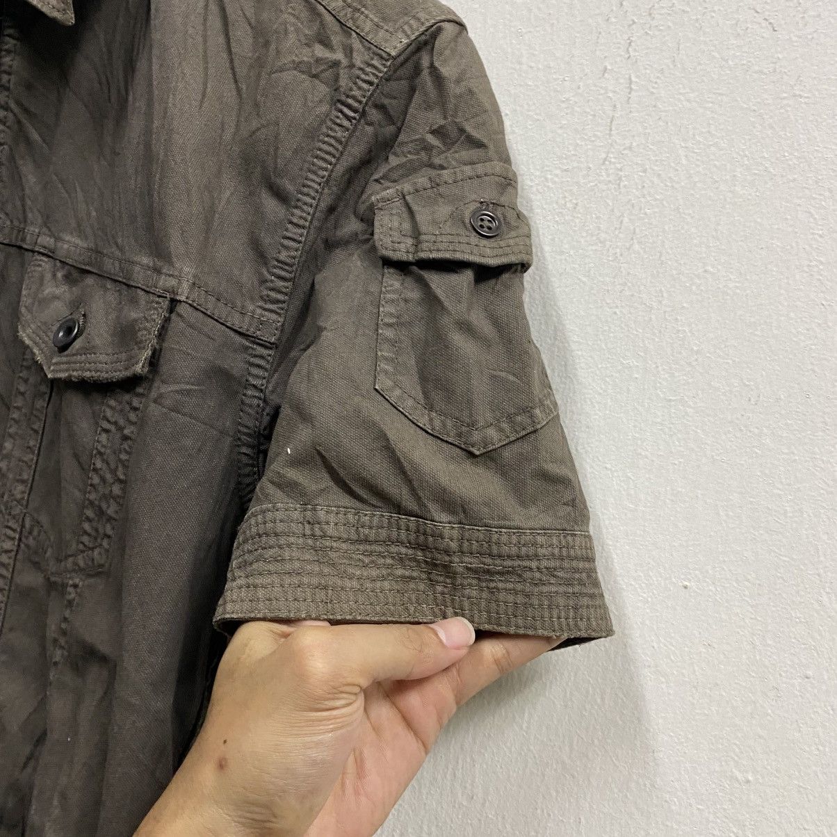 Tete Homme vintage Tete Homme zipper short sleeve shirt Size US S / EU 44-46 / 1 - 6 Thumbnail