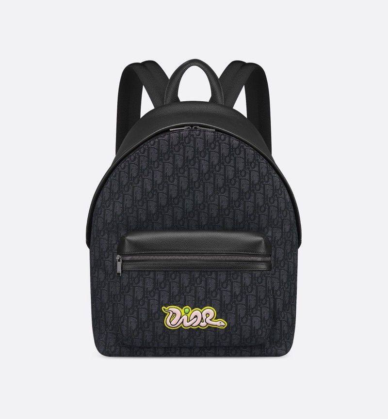 Dior × Kaws Dior X KAWS Rider 2.0 Zipped Backpack Black Size ONE SIZE - 2 Thumbnail