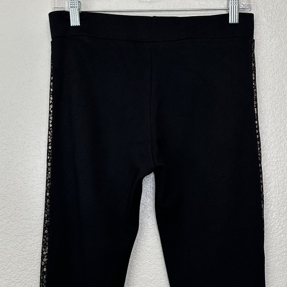 Other Two’e Black Metallic Elasticized Waist Leggings, Sz Medium Size 28" / US 6 / IT 42 - 8 Thumbnail