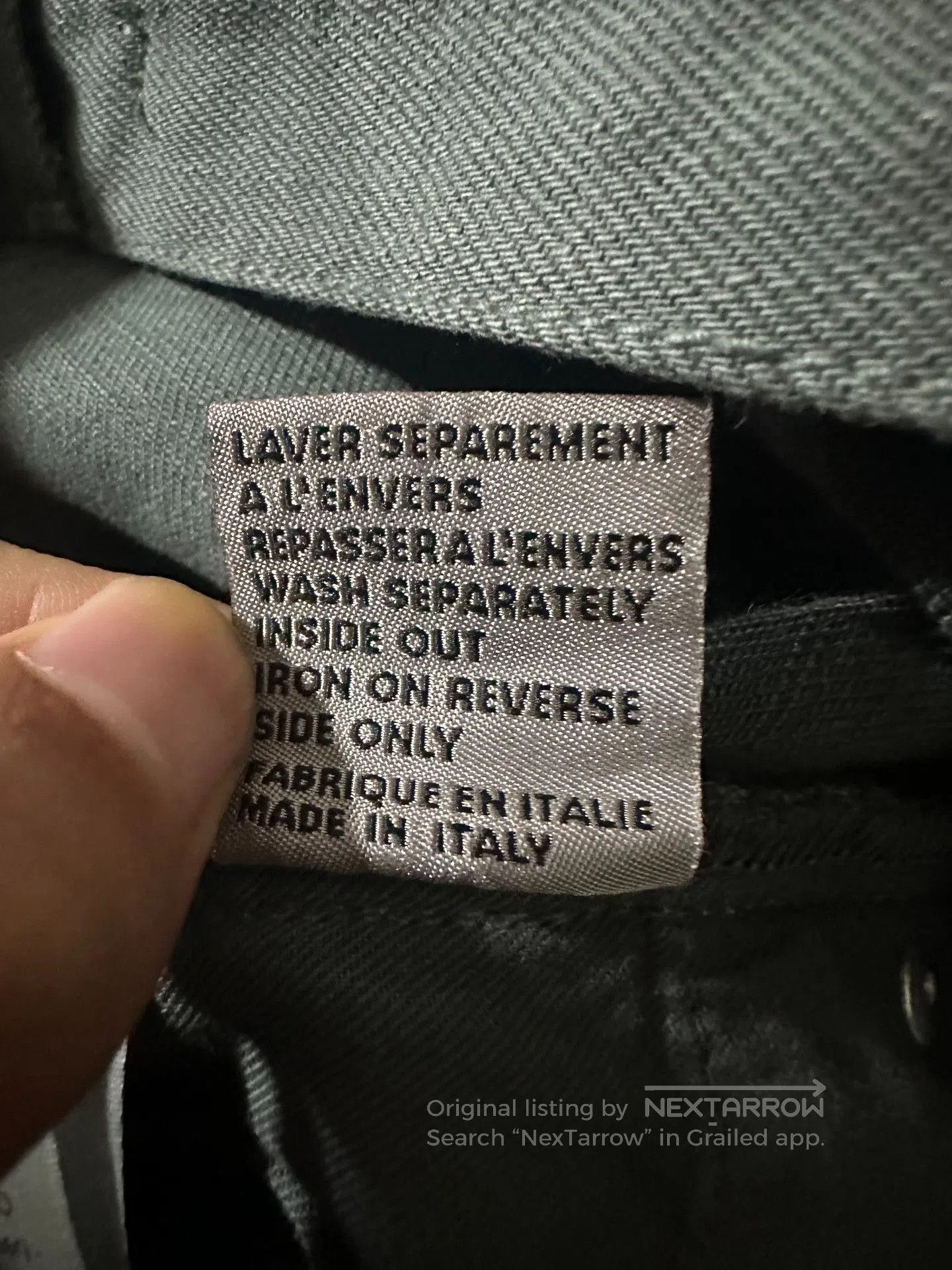 Dior Dior Homme 24FW Gray Cotton Pants. Size US 29 - 4 Thumbnail