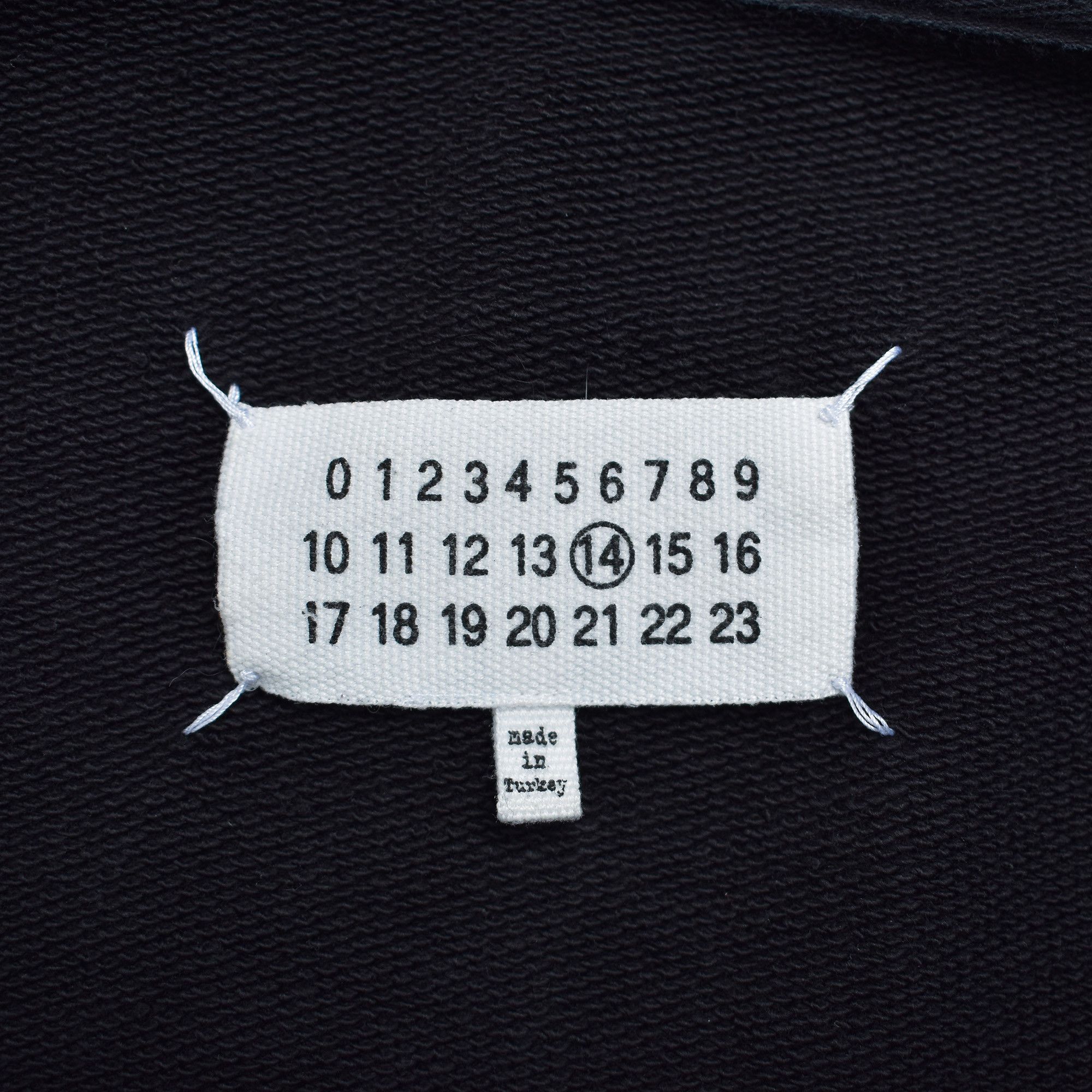 Maison Margiela MAISON MARTIN MARGIELA STEREOTYPE ZIP HOODIE BLACK Size US S / EU 44-46 / 1 - 4 Thumbnail