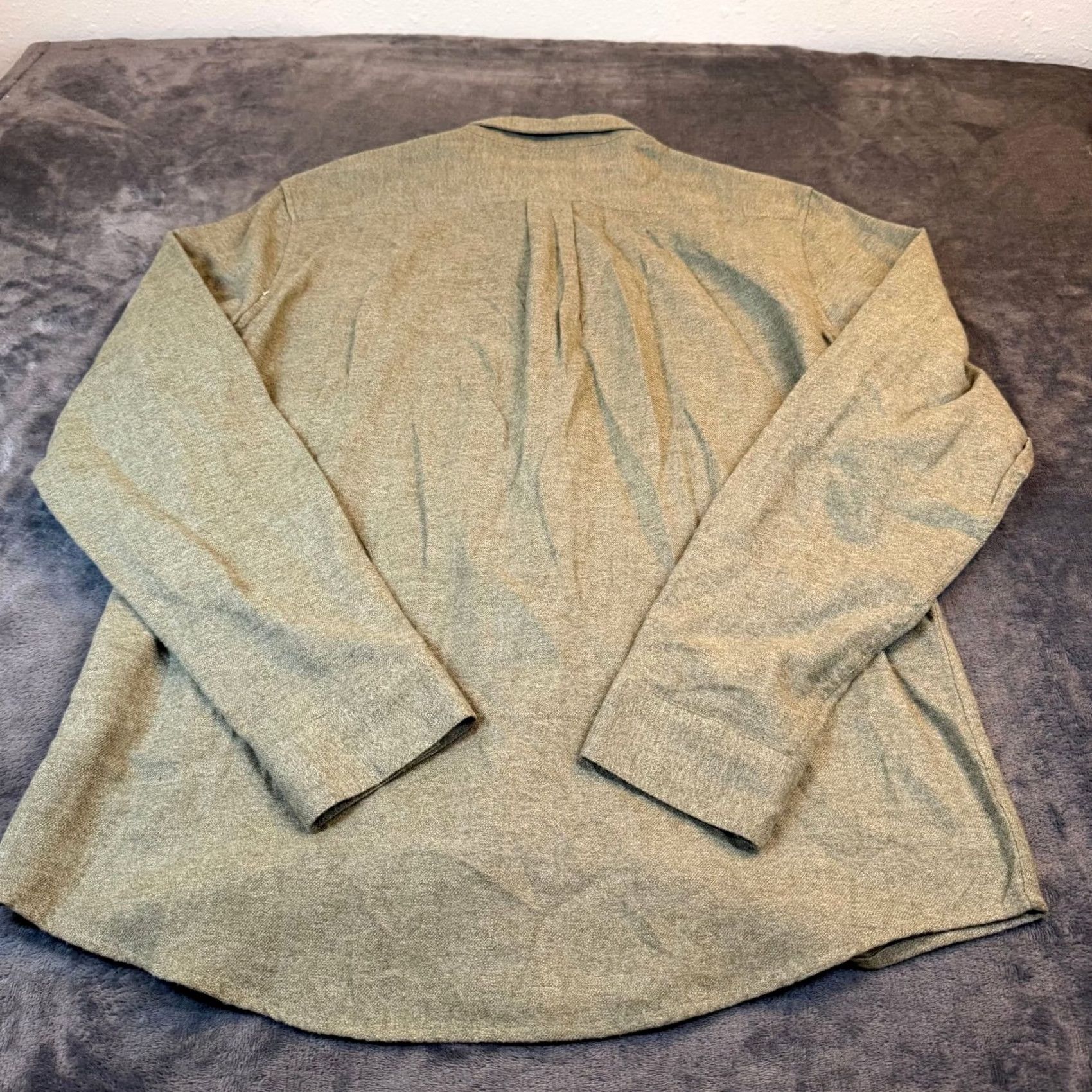 Vintage 14th & Union Shirt Mens Large Green Flannel Button-Up Long Sleeve Trim Fit Casual Business Pocket Button-Down Collar 14th & Union Size US L / EU 52-54 / 3 - 4 Thumbnail