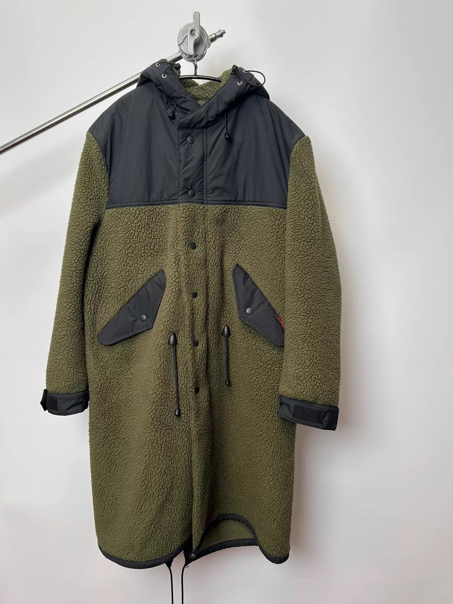 Comme des Garcons CDG Homme Moss Green Polartec Fleece Cotton Hooded Size US S / EU 44-46 / 1 - 1 Thumbnail