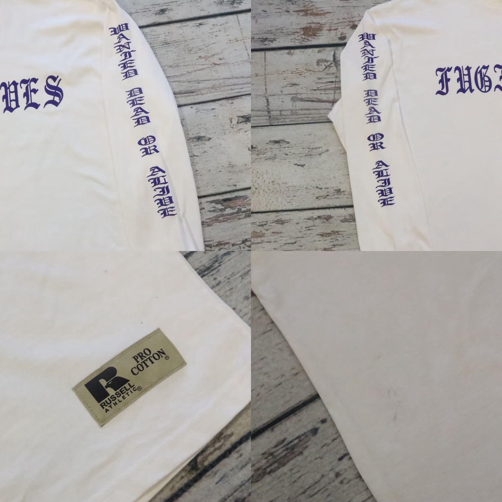 Russell Athletic VINTAGE Fugitives MC Motorcycle Club Richmond Long Sleeve Tshirt Shirt Size US XL / EU 56 / 4 - 9 Thumbnail