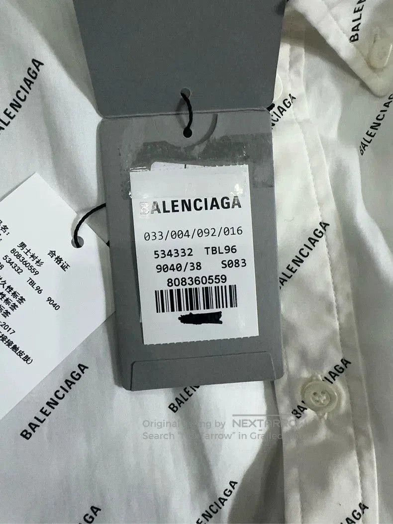 Balenciaga Balenciaga All-over Print Short Sleeve Shirt. Size US L / EU 52-54 / 3 - 6 Thumbnail