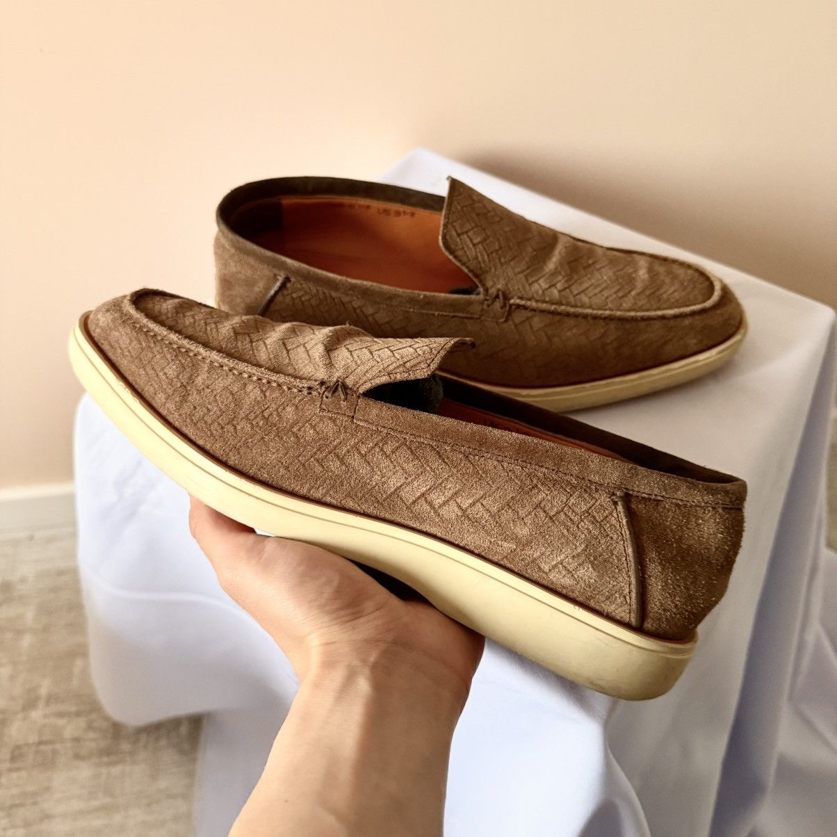 Santoni Santoni Suede Loafer Dress Shoes Size US 9.5 / EU 42-43 - 8 Thumbnail