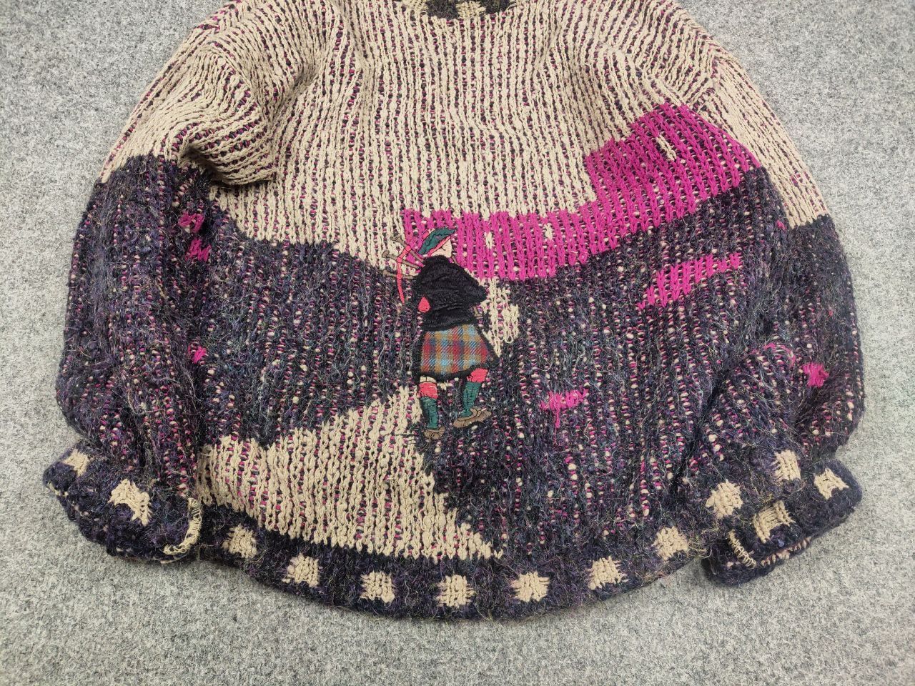 Other Vintage 90's Choice Knit Blend England Logo Acrylic Sweater Size US L / EU 52-54 / 3 - 5 Thumbnail