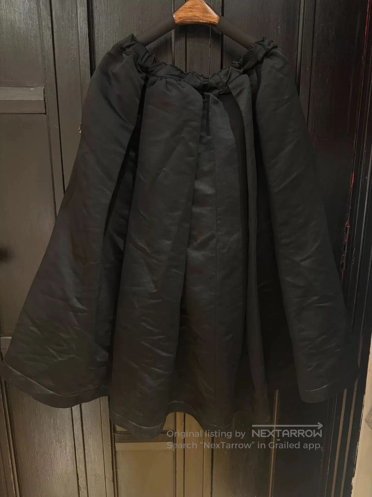 Comme des Garcons black satin half skirt by comme des garcons. Size 28" / US 6 / IT 42 - 4 Thumbnail