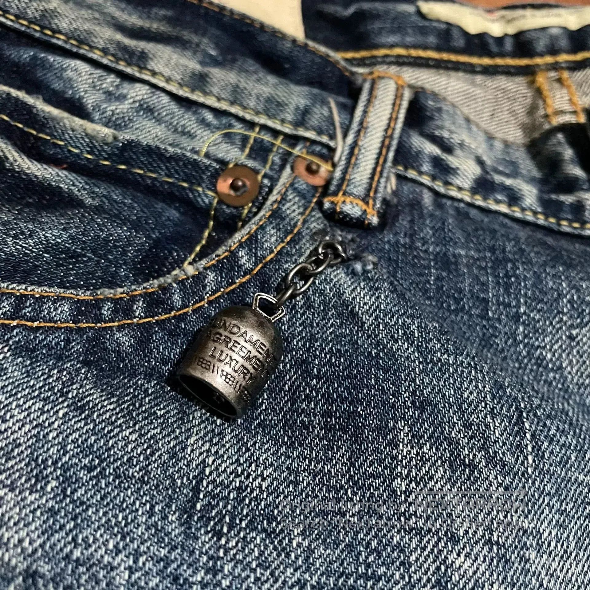 FDMTL FDMTL Sashiko Patchwork Washed Jeans. Size US 26 / EU 42 - 3 Thumbnail