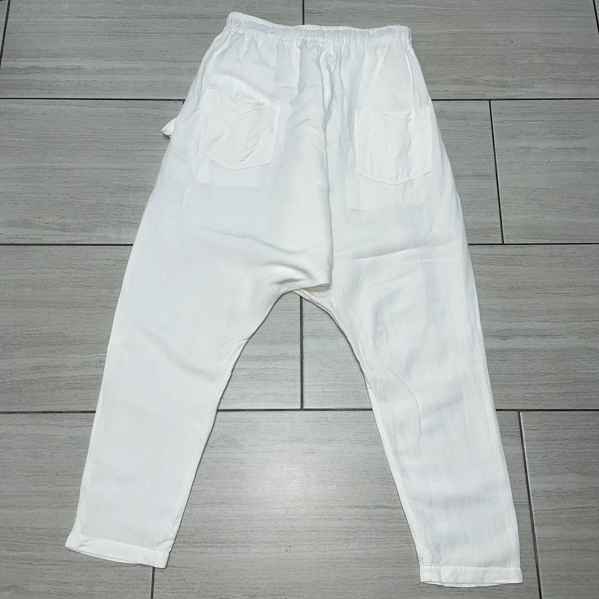 Yohji Yamamoto Yohji Yamamoto Drop Crotch Linen Pants Regulation Size 2 Size US 32 / EU 48 - 4 Thumbnail