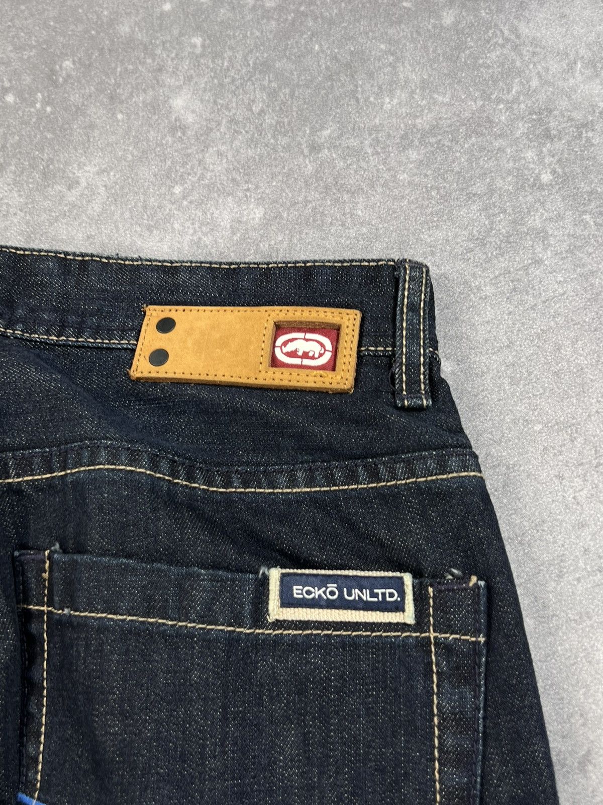 Ecko Unltd. × Vintage Vintage Y2k Ecko Unltd. Loose Fit Denim Pants 00s Grunge Size US 30 / EU 46 - 16 Thumbnail