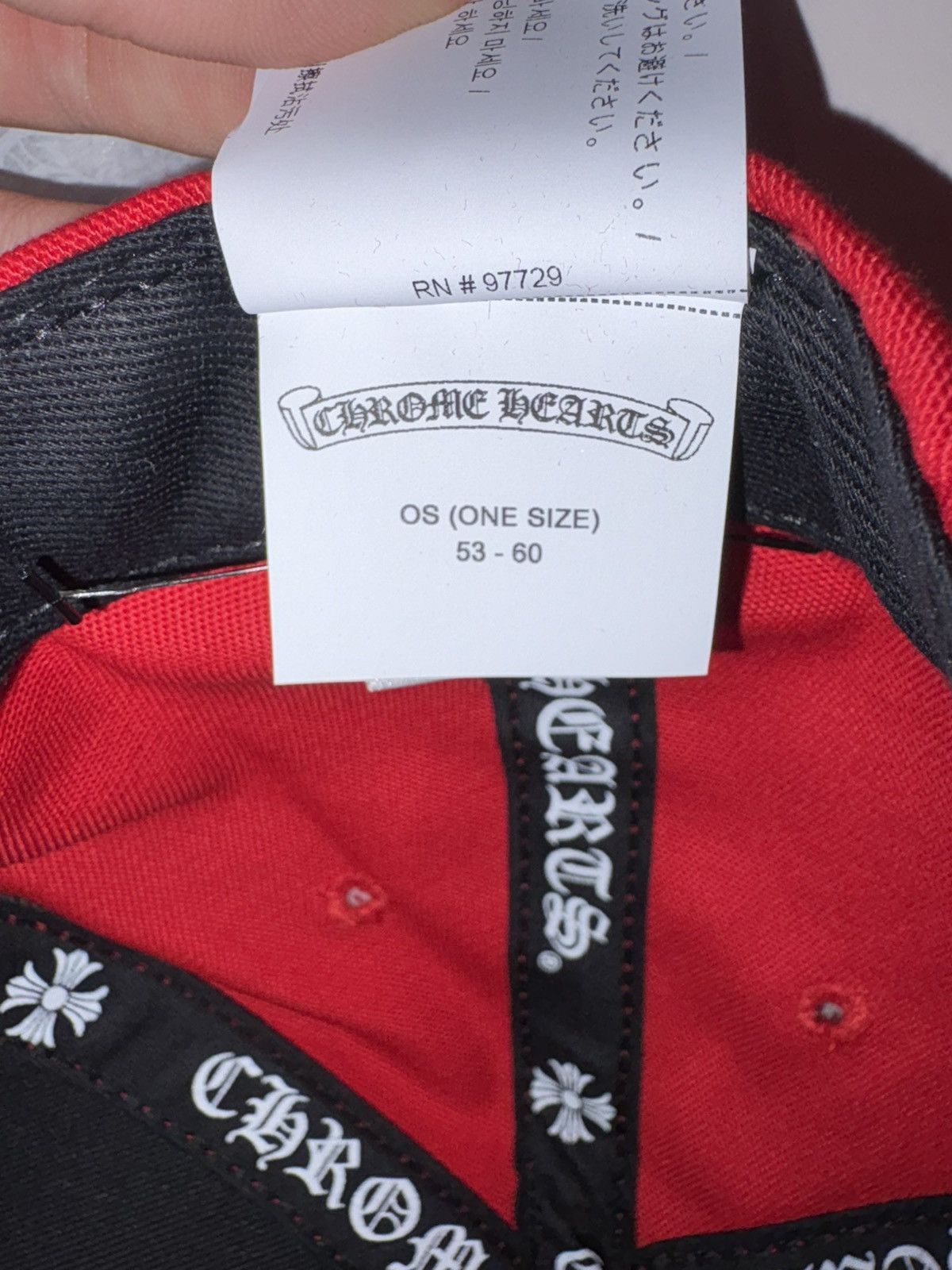 Chrome Hearts Chrome Hearts Red Snapback with Yellow Patched Size ONE SIZE - 6 Thumbnail