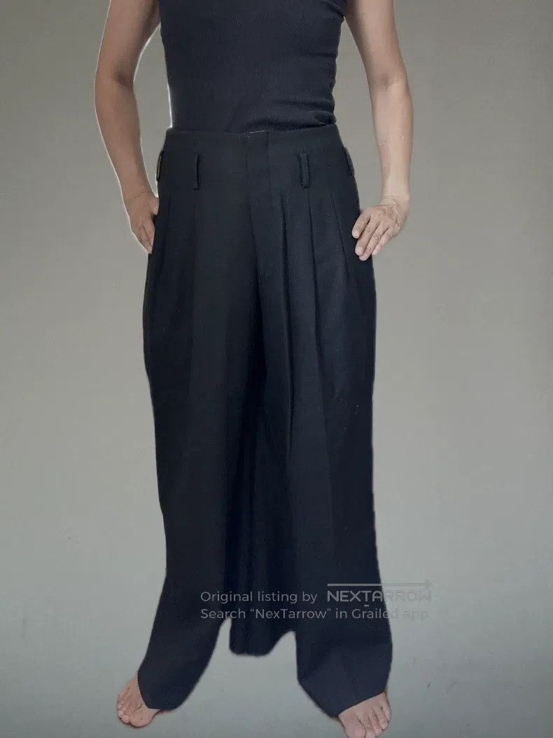 Comme des Garcons Comme des Garcons size S Dark plaid wide-leg pants, size S Size 24" / US 00 / IT 34 - 9 Thumbnail