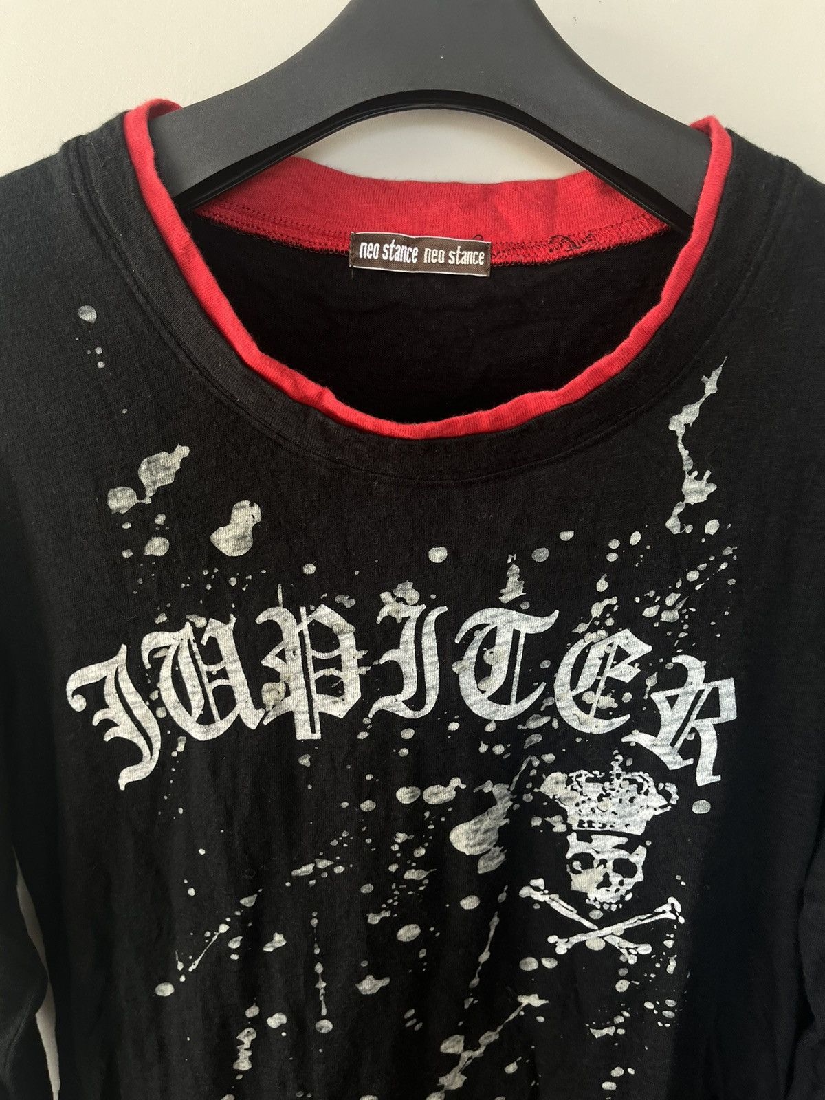14th Addiction × KMRii × Yasuyuki Ishii JAPANESE NEO STANCE DOUBLE LAYER POEM SKULL GOTHIC PUNK Size US M / EU 48-50 / 2 - 6 Thumbnail