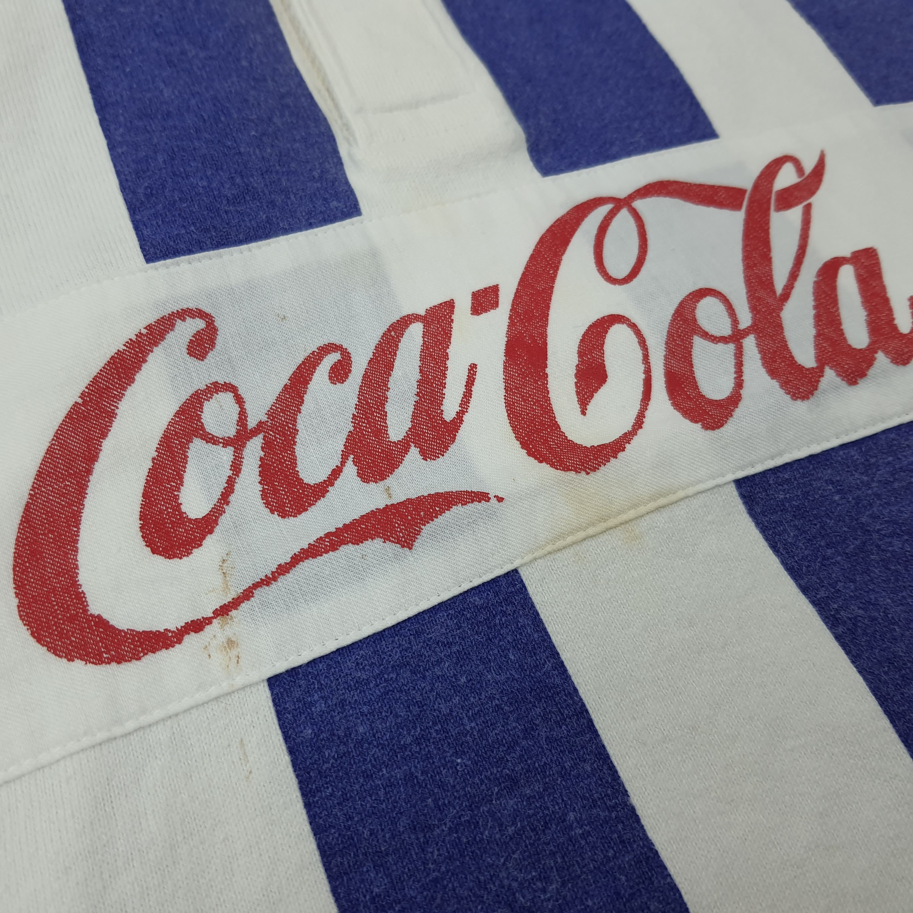 Coca Cola Vintage Coca Cola Striped Polo Shirt C267N38 Size US L / EU 52-54 / 3 - 9 Thumbnail
