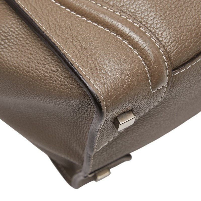 Celine Celine Leather Luggage Medium Handbag Gray Size ONE SIZE - 9 Thumbnail