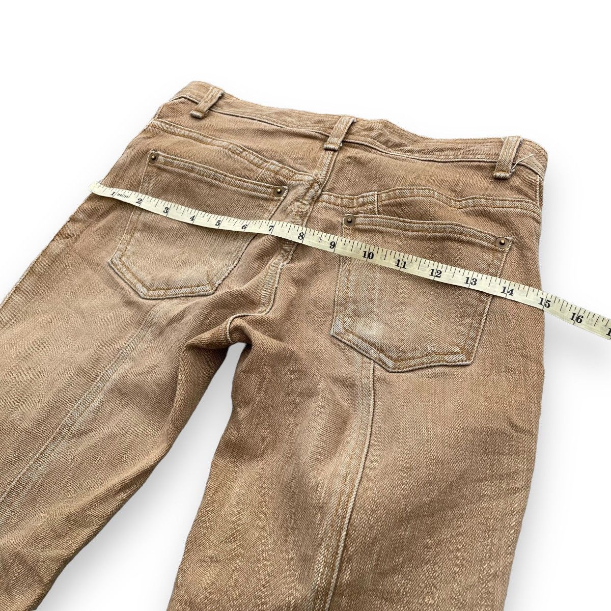 If Six Was Nine × Japanese Brand × Le Grande Bleu (L.G.B.) VINTAGE JAPANESE SUPER FLARE DENIM PANTS Size 26" / US 2 / IT 38 - 11 Thumbnail