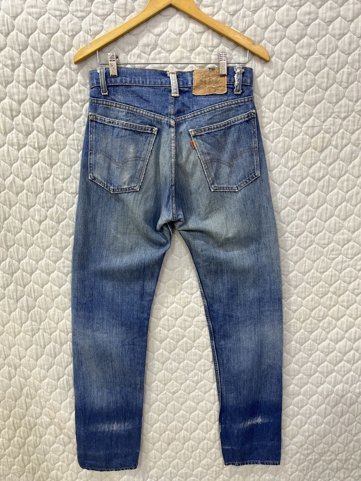 image of Rare VTG 70’S Levis Orange Tab Denim in Blue, Men's (Size 30)