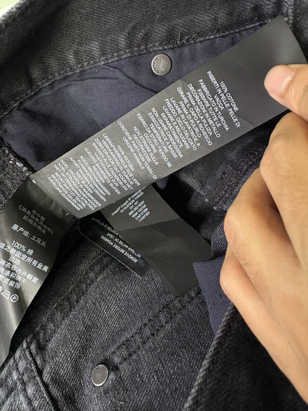 Coach Coach Black Jeans Carpenter Pants Size US 32 / EU 48 - 11 Thumbnail