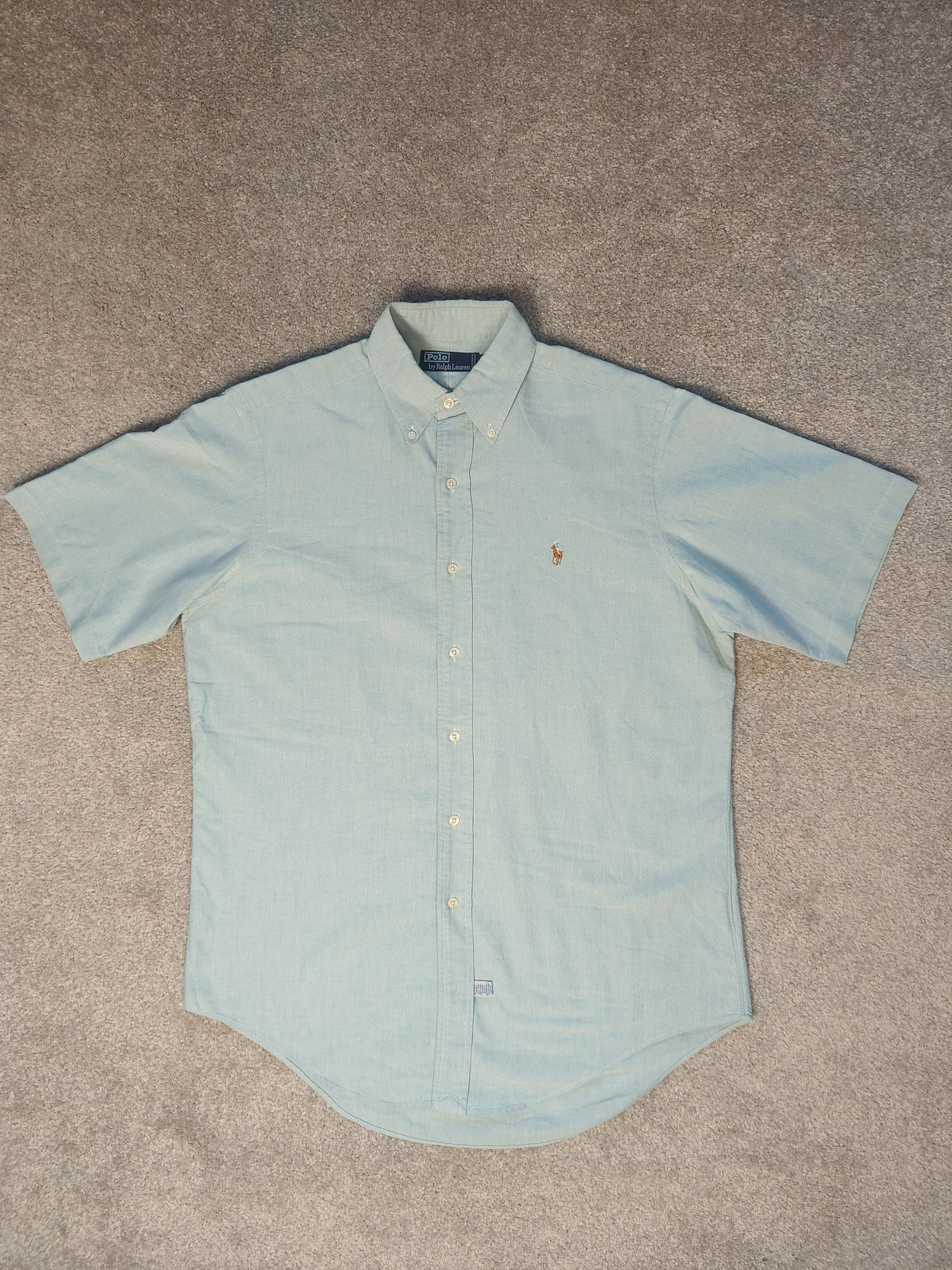 Polo Ralph Lauren Polo Ralph Lauren 90s Short Sleeve Button Down Oxford Shirt Size US L / EU 52-54 / 3 - 1 Thumbnail