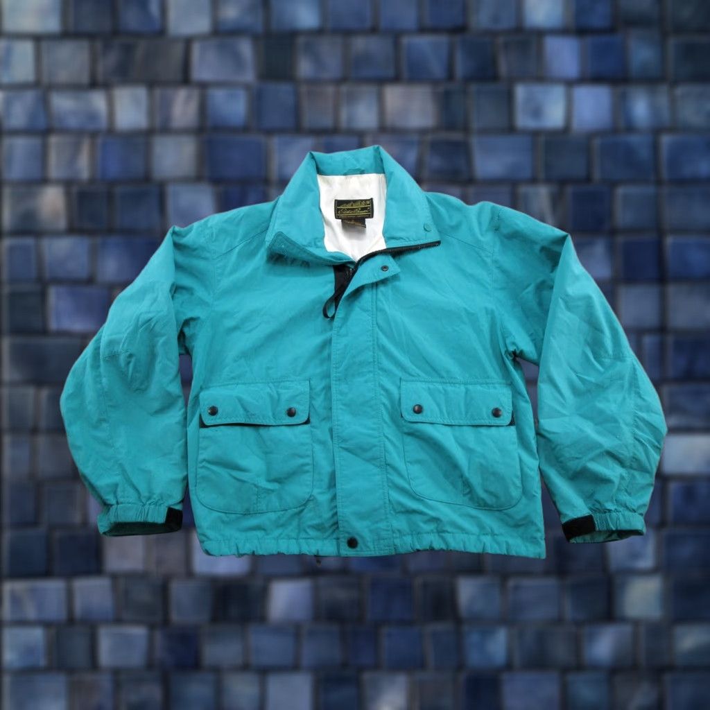 Eddie Bauer VINTAGE Eddie Bauer Bomber Jacket Mens M Blue 90s Pockets Size US M / EU 48-50 / 2 - 1 Thumbnail