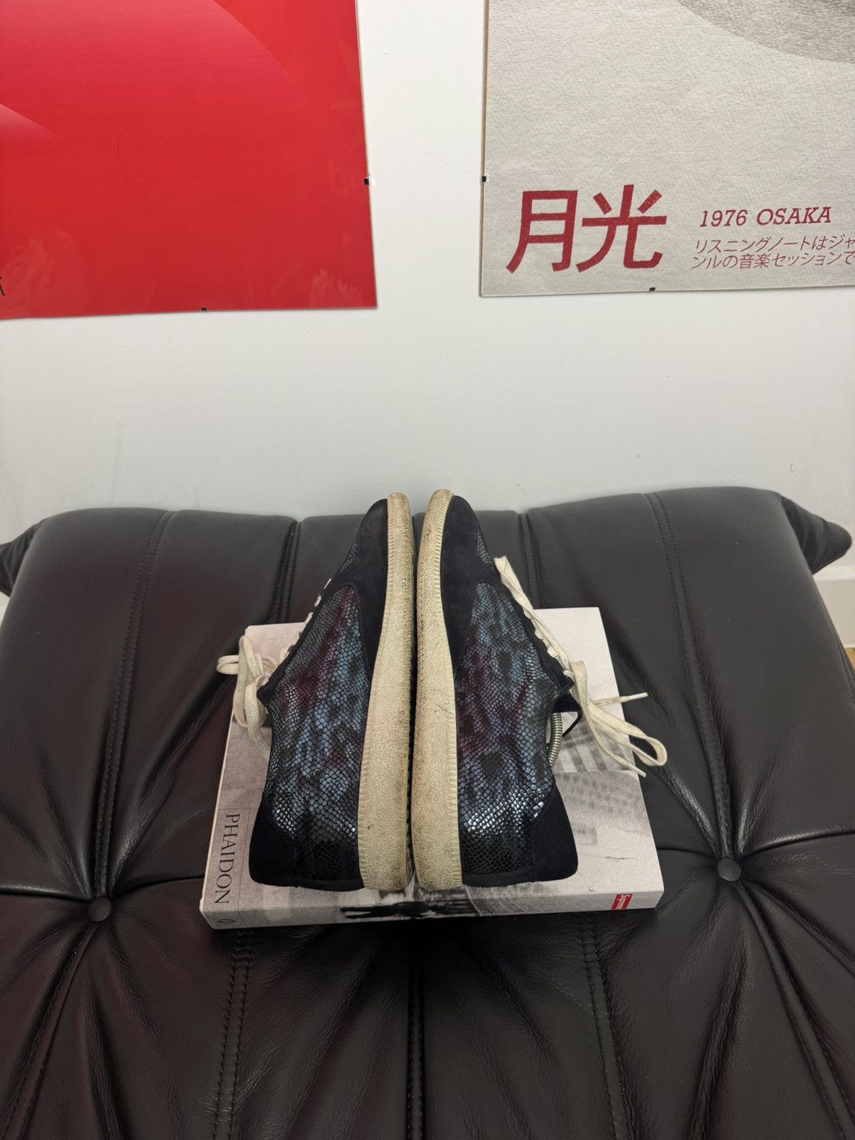 Just Cavalli Just Cavalli Gats Designer Snakeskin Low Top Sneakers Army Size US 10 / EU 43 - 5 Thumbnail