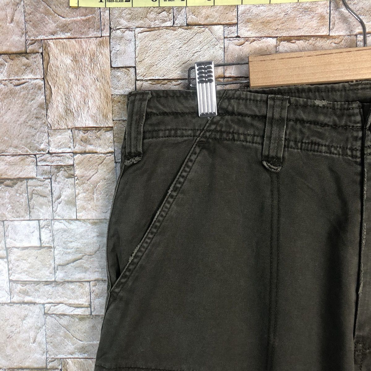 Japanese Brand Real Crush Dark Brown Cargo Multipocket Pants #A79 Size US 31 - 8 Thumbnail