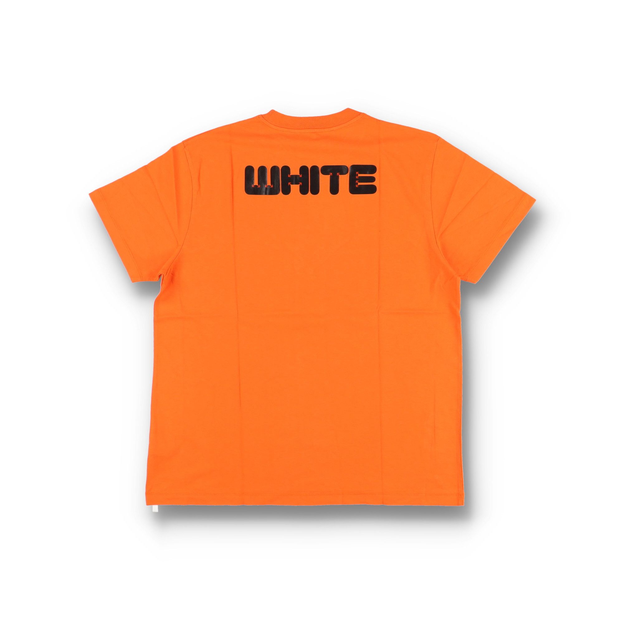 Off-White Orange Rubber Arrow Font Logo Oversized T-Shirt Size US XS / EU 42 / 0 - 4 Thumbnail