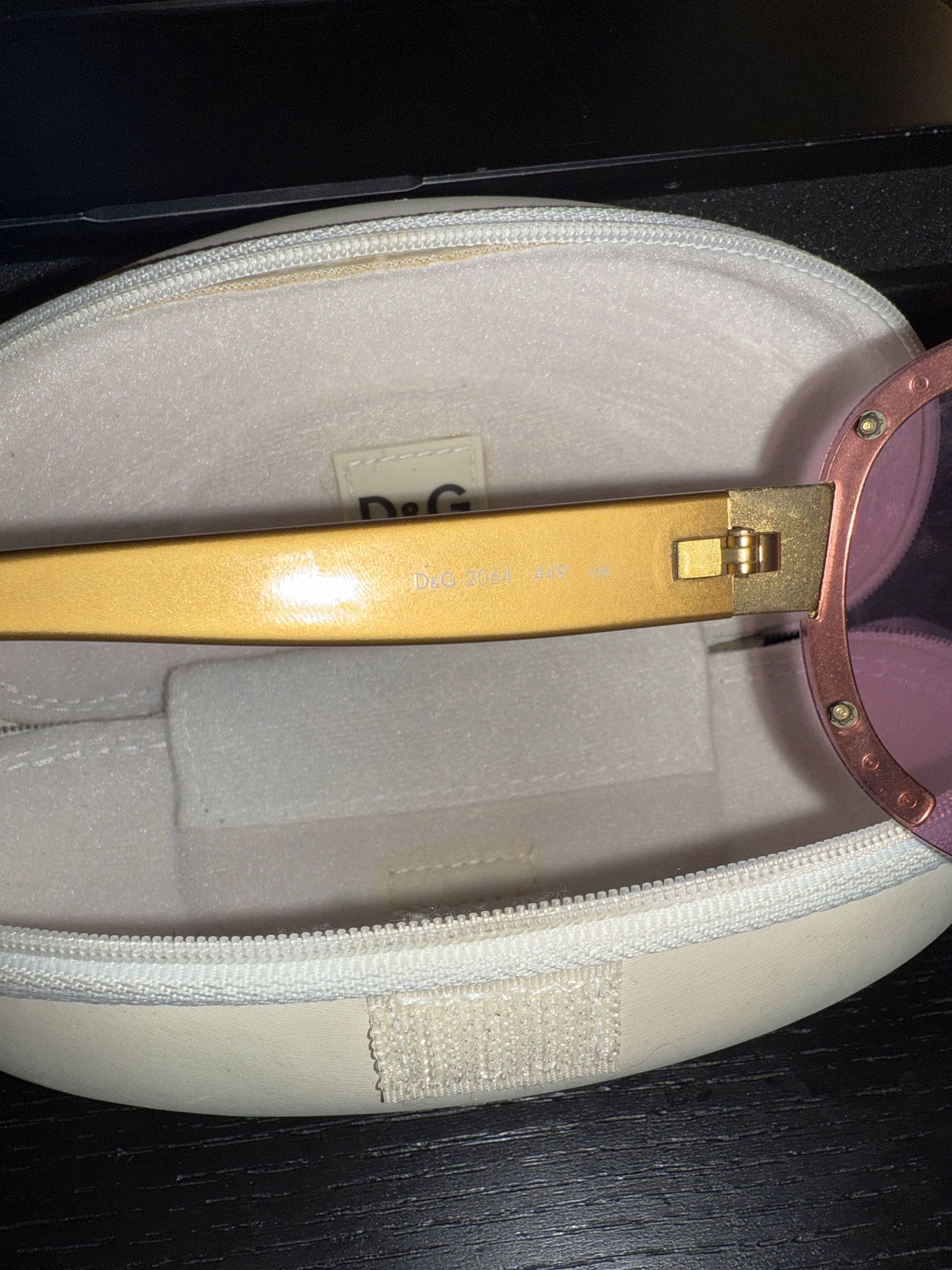 Dolce & Gabbana D&G pink and gold coke glasses w/ case Size ONE SIZE - 4 Thumbnail