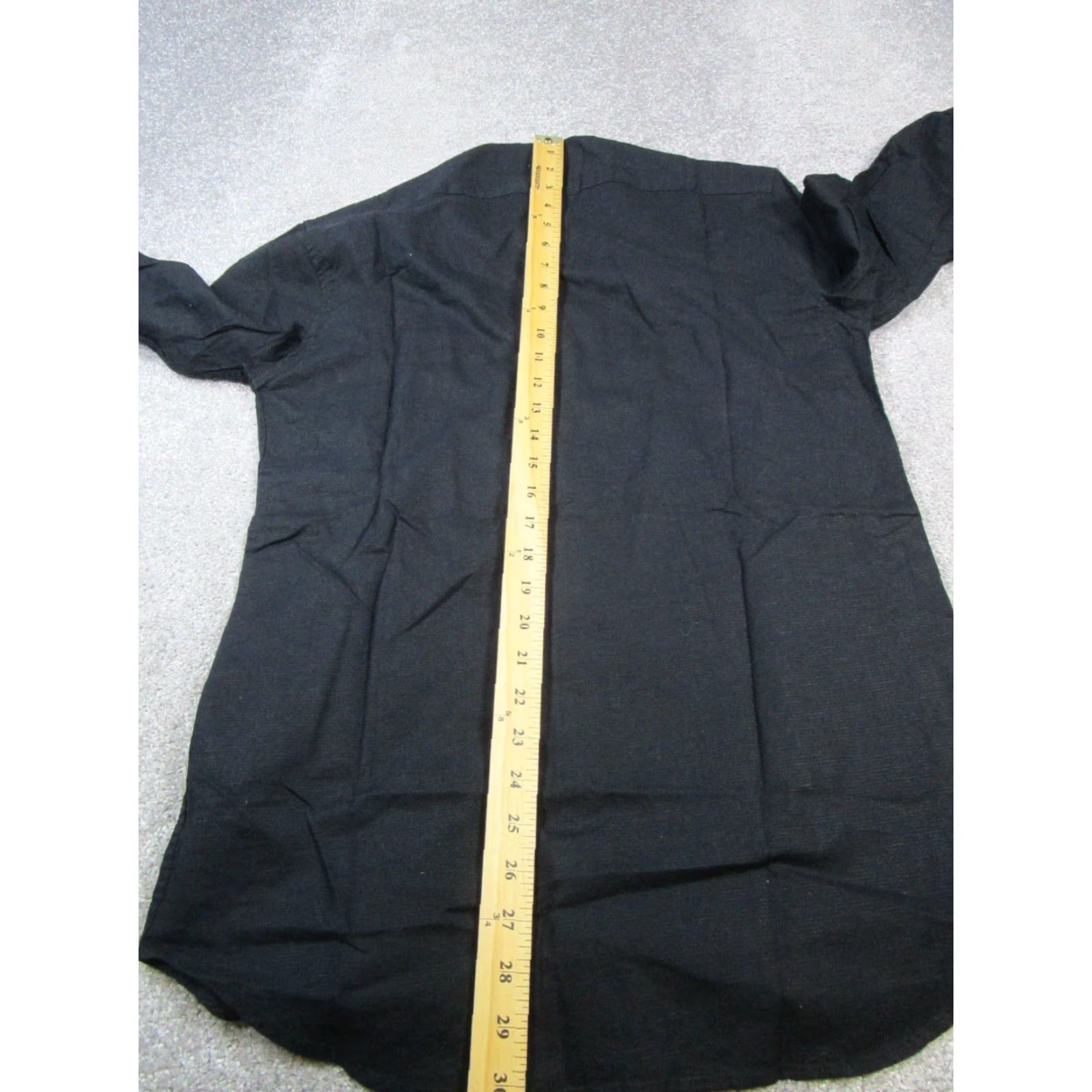 Zara ZARA Slim Fit Black Button-Up Shirt Mens Small Long Sleeve Size US S / EU 44-46 / 1 - 6 Thumbnail