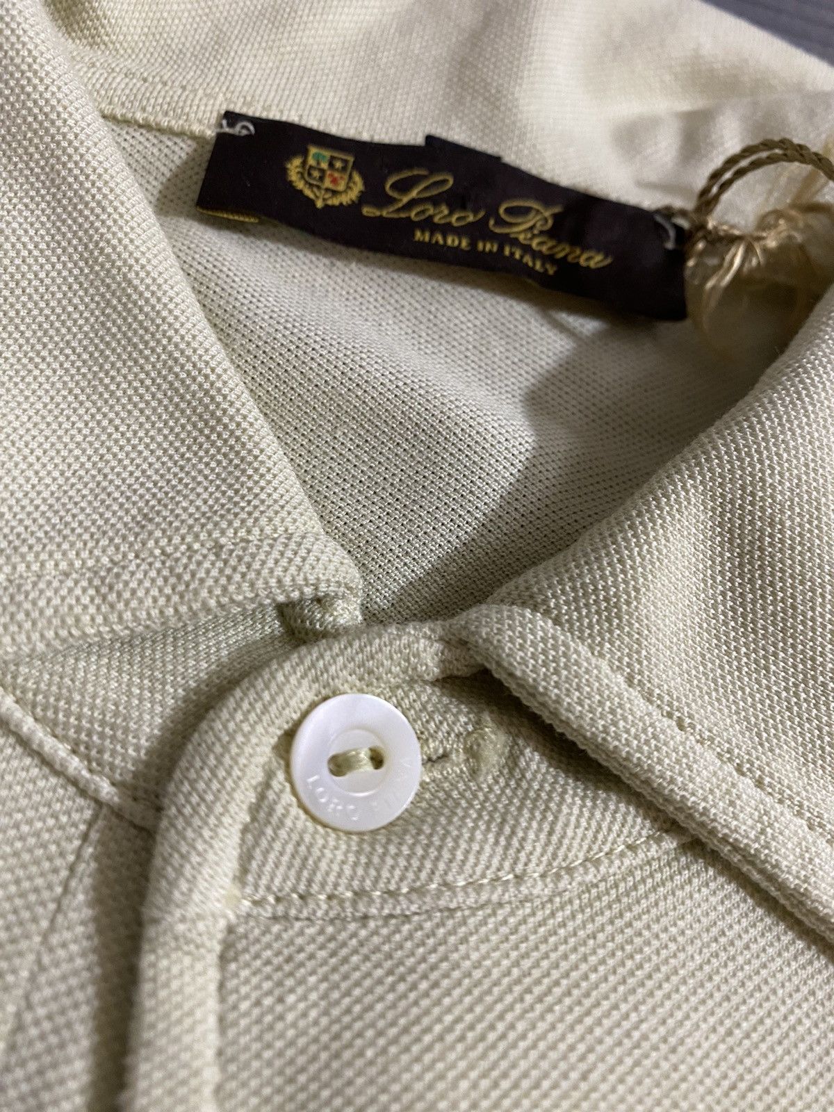Loro Piana Loro Piana 🇮🇹 Pale Lime LS Open Polo XL NWT Made in Italy Size US L / EU 52-54 / 3 - 6 Thumbnail