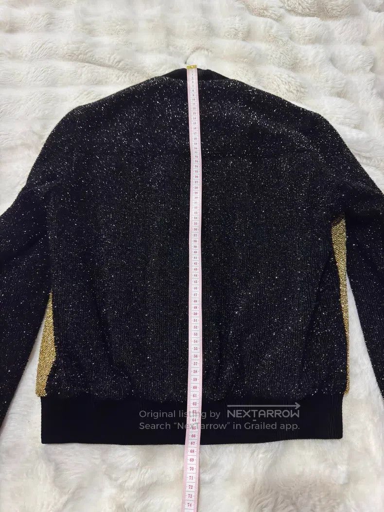 Saint Laurent Paris Saint Laurent Paris Black and Gold Men's Baseball Jacket Size US M / EU 48-50 / 2 - 9 Thumbnail