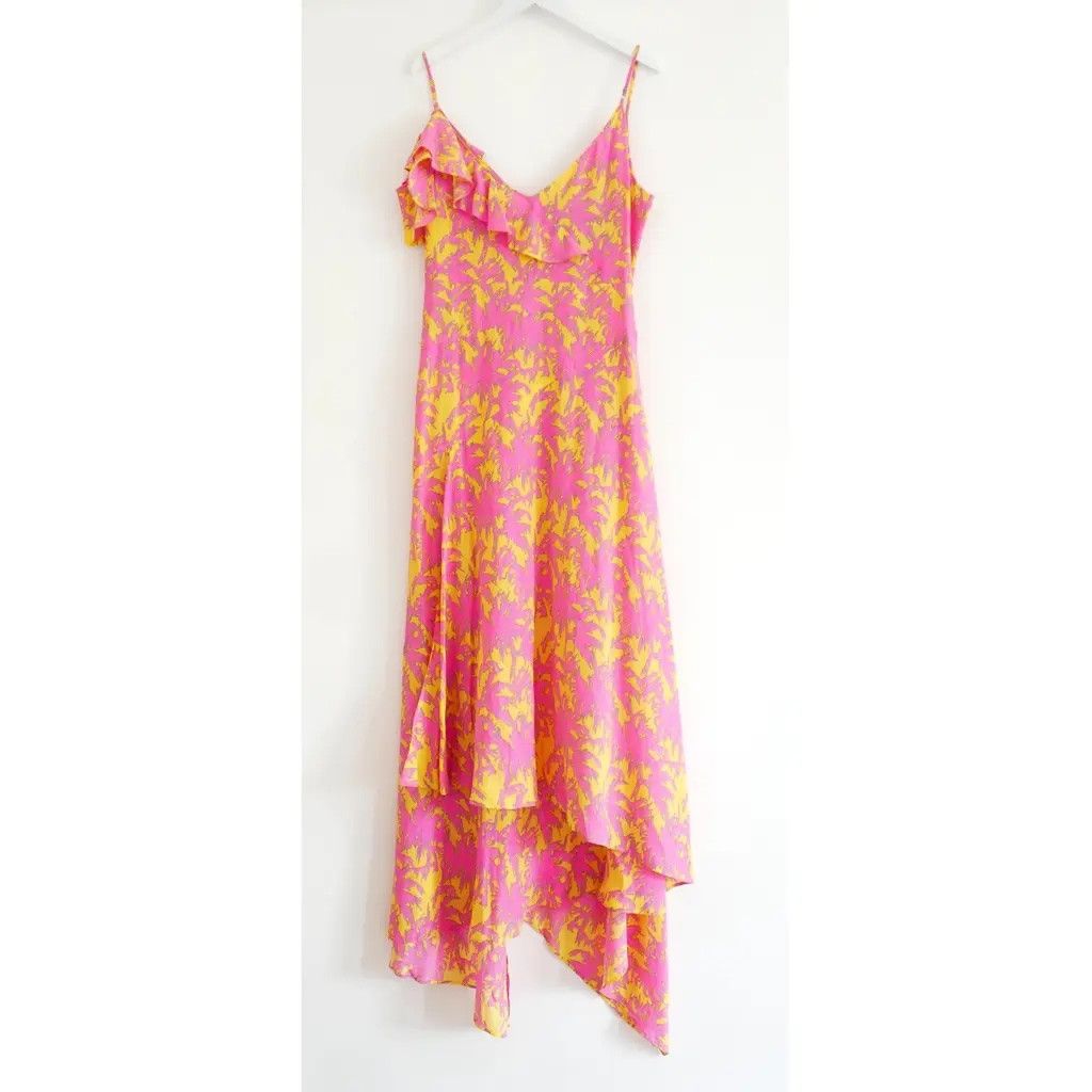 Diane von Furstenberg Diane Von Furstenberg Irene Palm Print Dress Size S / US 4 / IT 40 - 6 Thumbnail