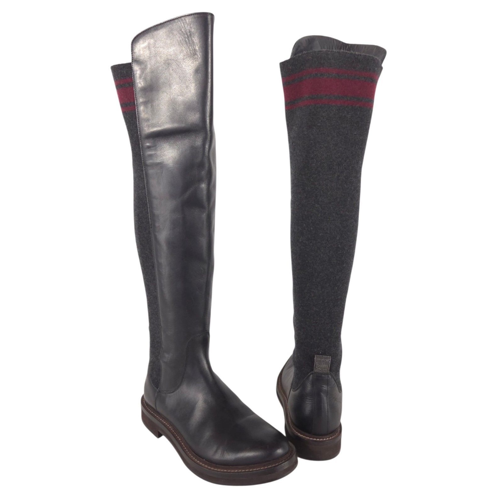 Brunello Cucinelli Brunello Cucinelli Monili Knee High Boots US 7 EU 37 Womens Size US 7 / IT 37 - 1 Thumbnail