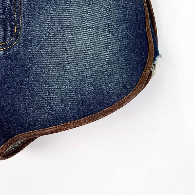 Saint Laurent Paris Saint Laurent Paris Dark blue wash jeans edge leather casu Size 27" / US 4 / IT 40 - 4 Thumbnail